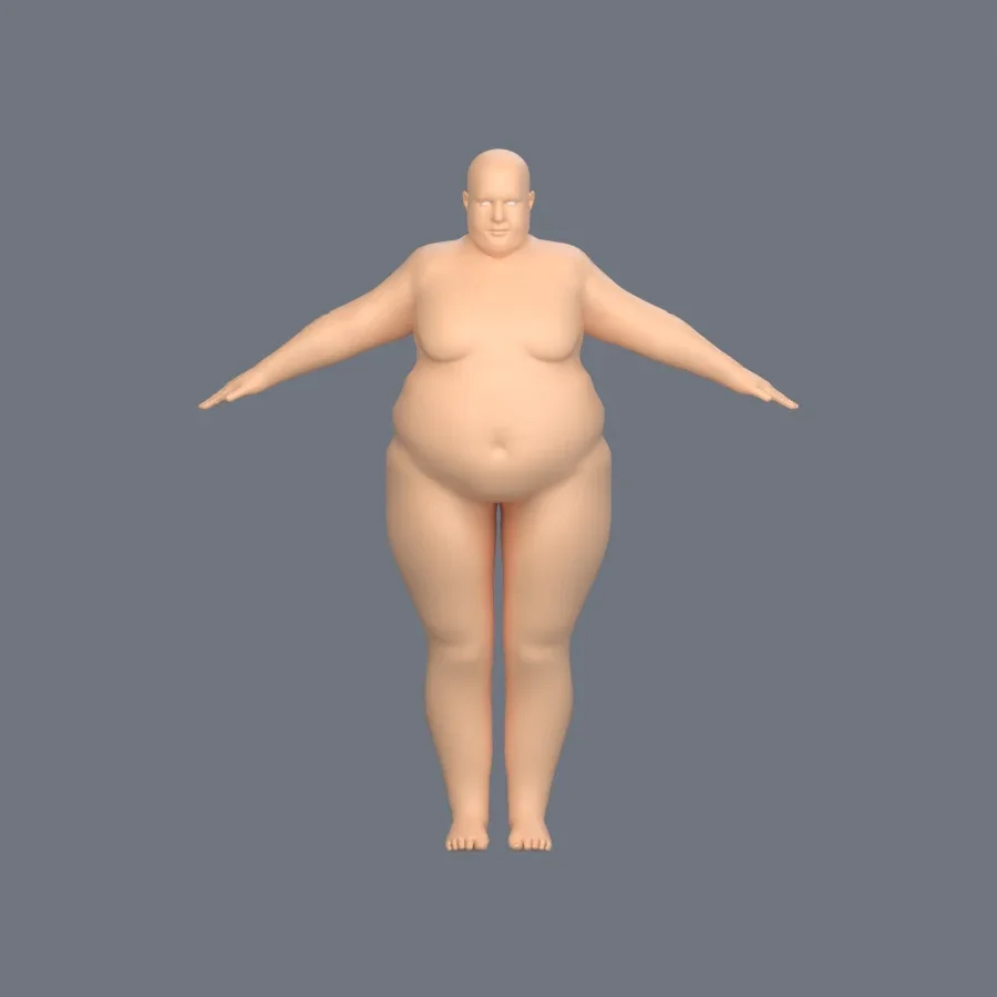 Basemesh Male 2, 3D model preview 1