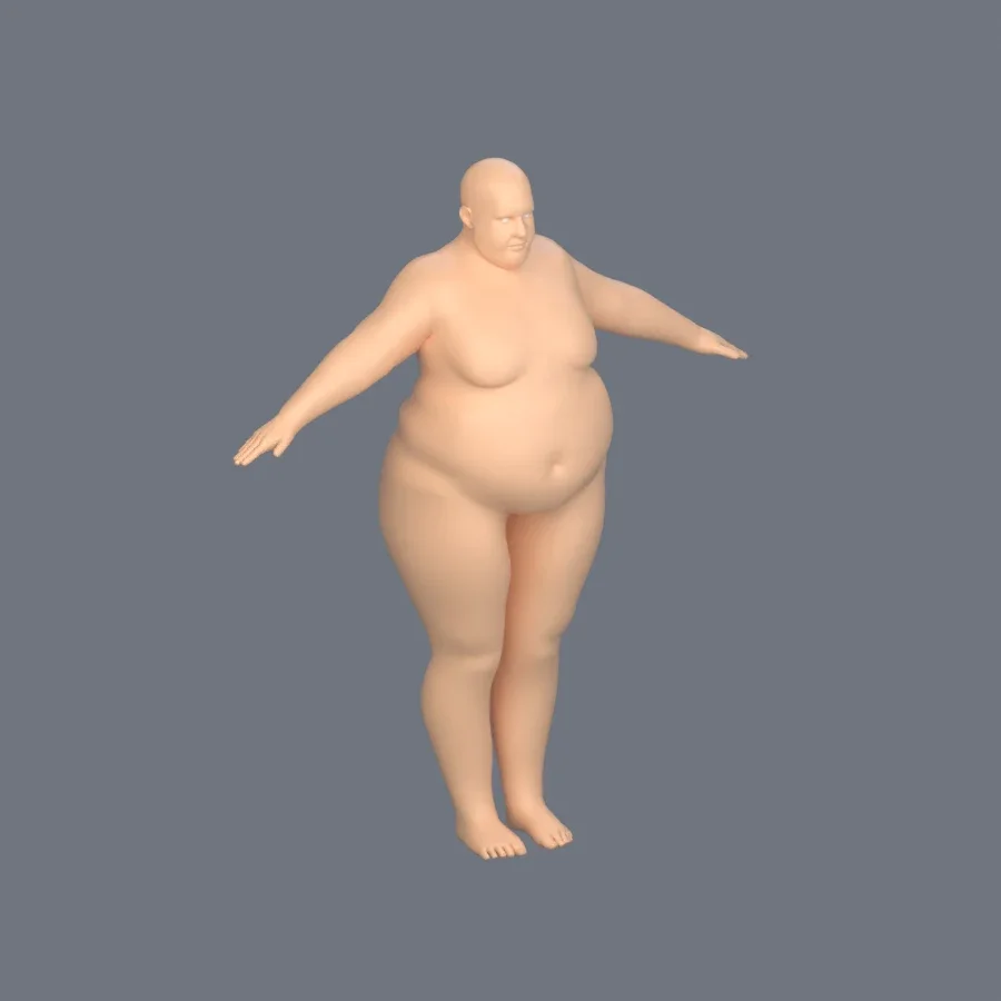 Basemesh Male 2, 3D model preview 2