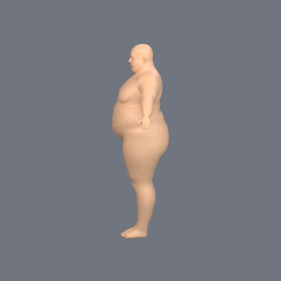 Basemesh Male 2, 3D model preview 3