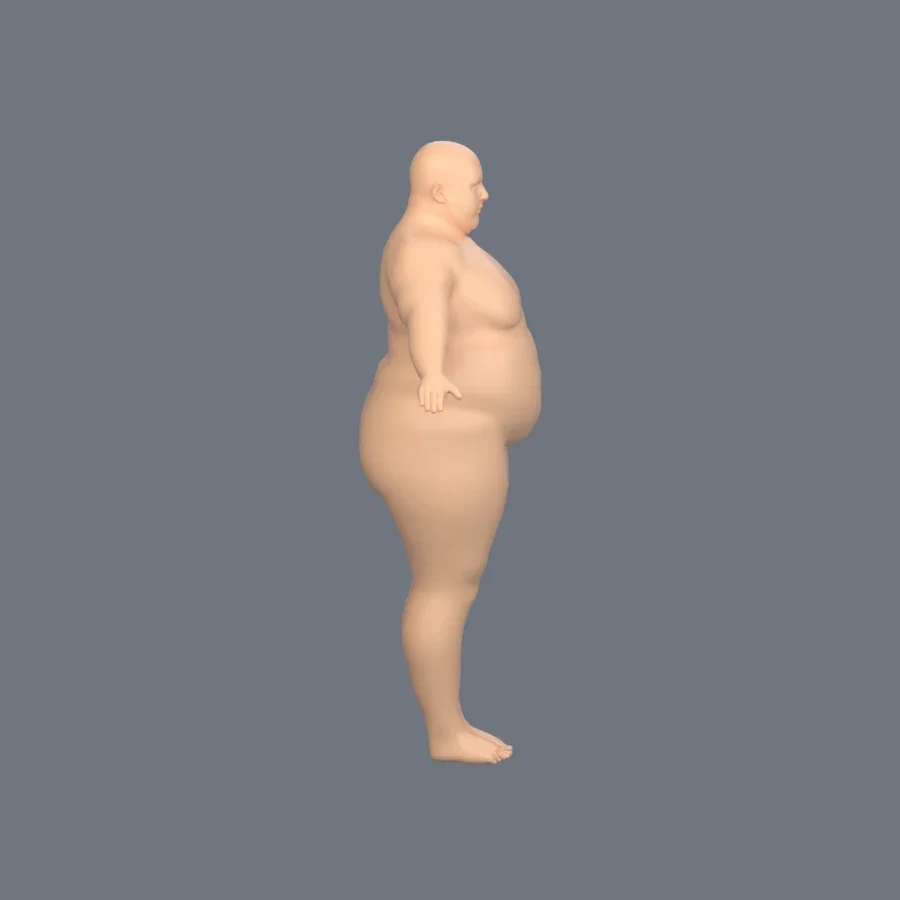 Basemesh Male 2, 3D model preview 5