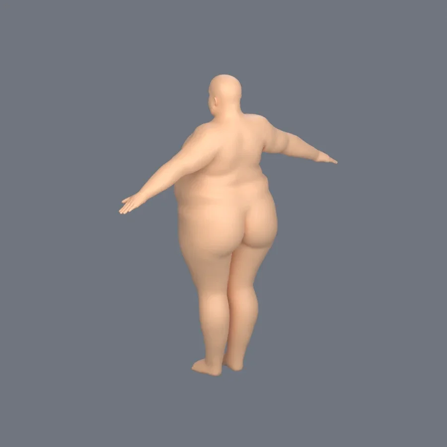 Basemesh Male 2, 3D model preview 6