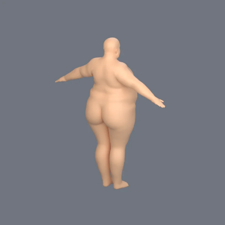 Basemesh Male 2, 3D model preview 7