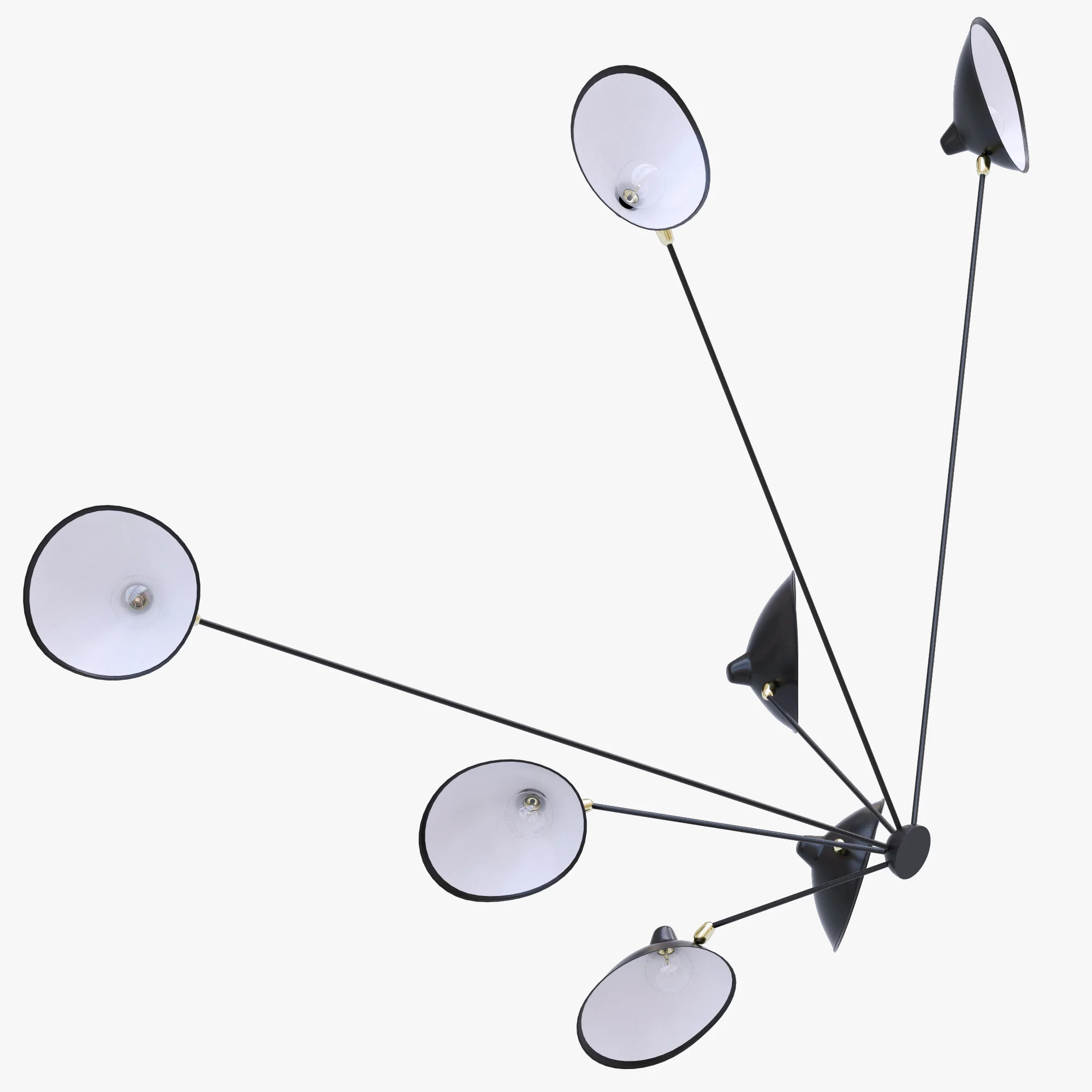 Serge Mouille Spider Sconce Seven Arms MSC SP7 — 3D model preview 1