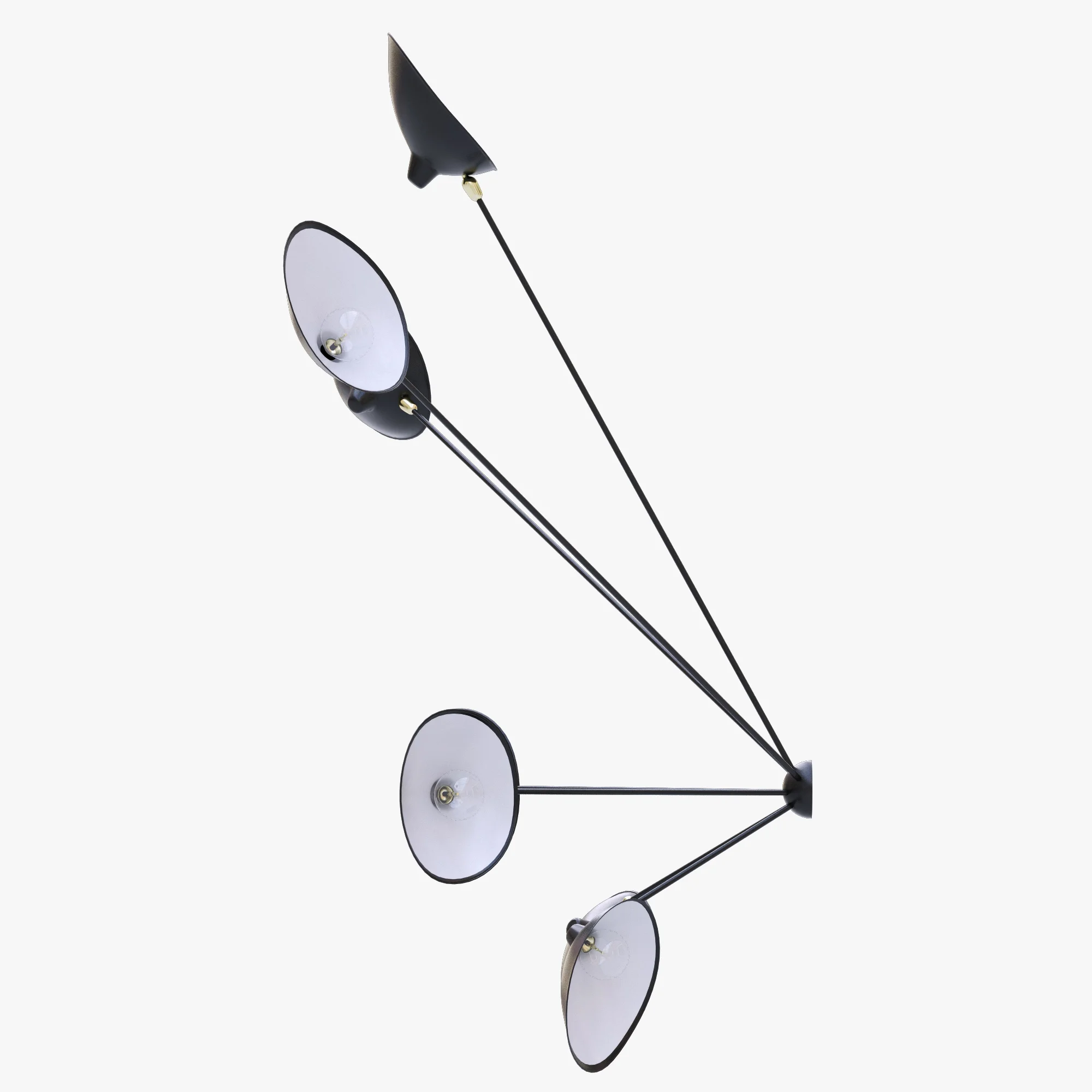 Serge Mouille Spider Sconce Seven Arms MSC SP7 — 3D model preview 2