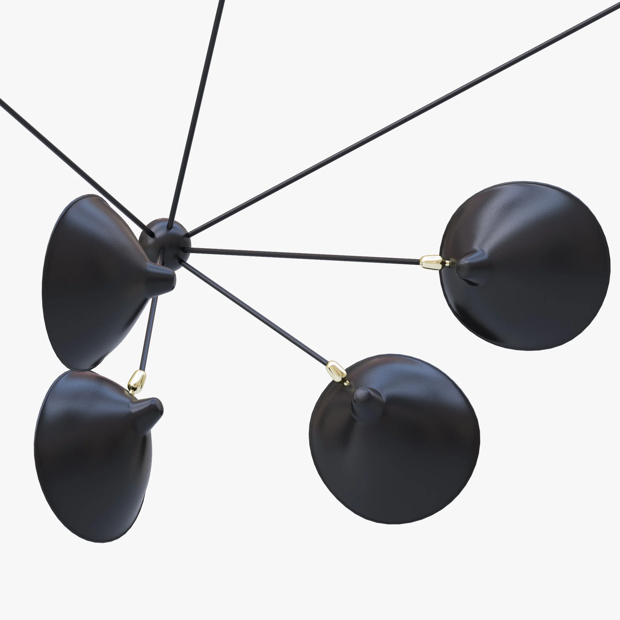 Serge Mouille Spider Sconce Seven Arms MSC SP7 — 3D model preview 3