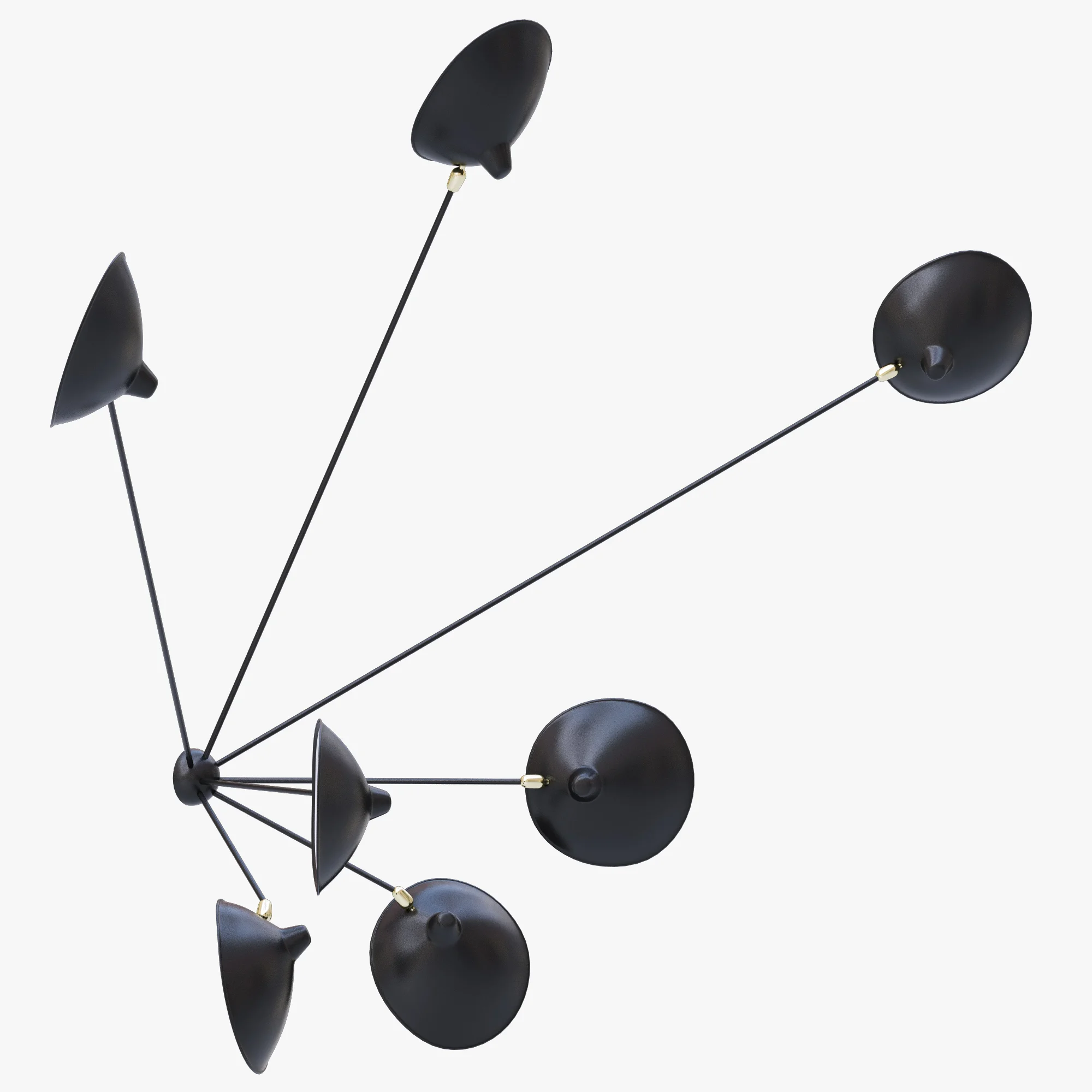 Serge Mouille Spider Sconce Seven Arms MSC SP7 — 3D model preview 4