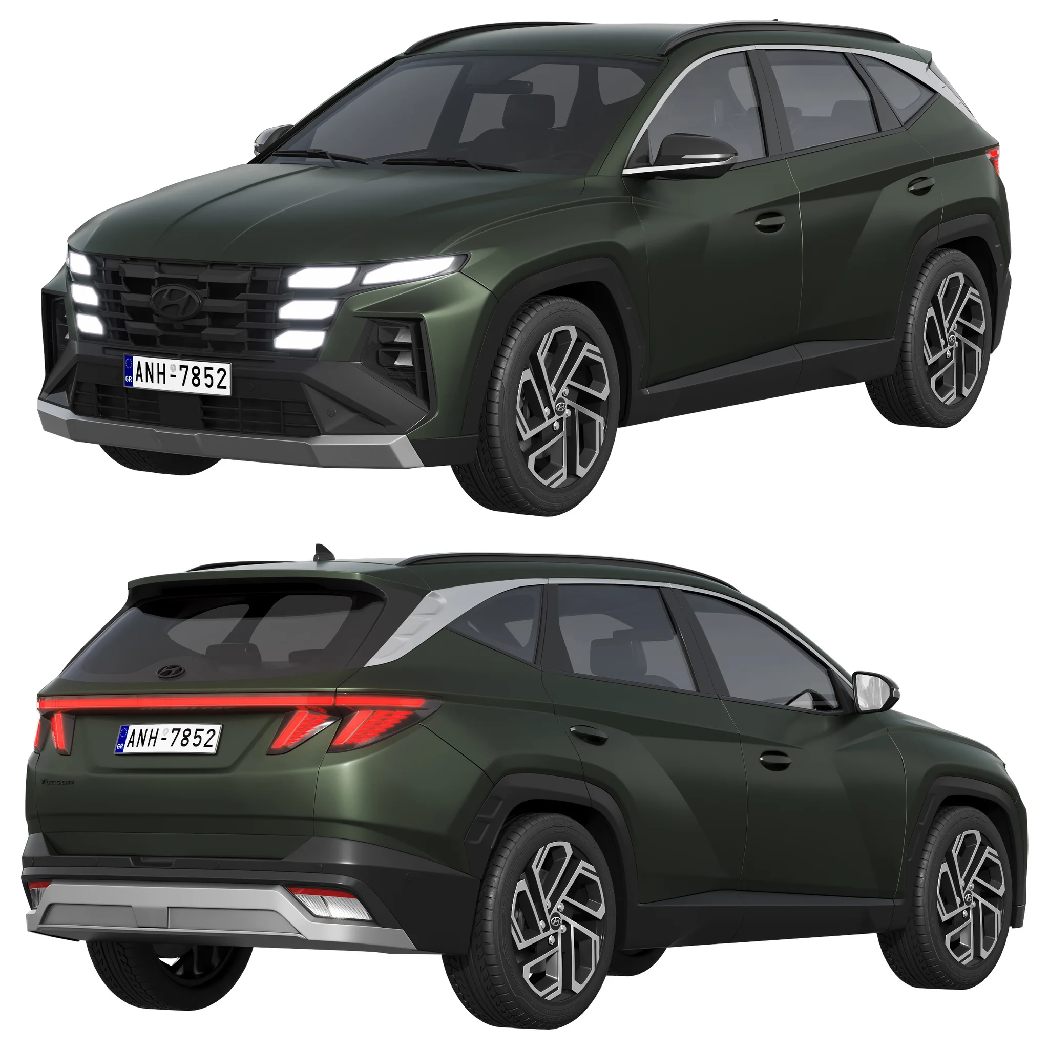 Hyundai Tucson 2024, 3D model preview 7