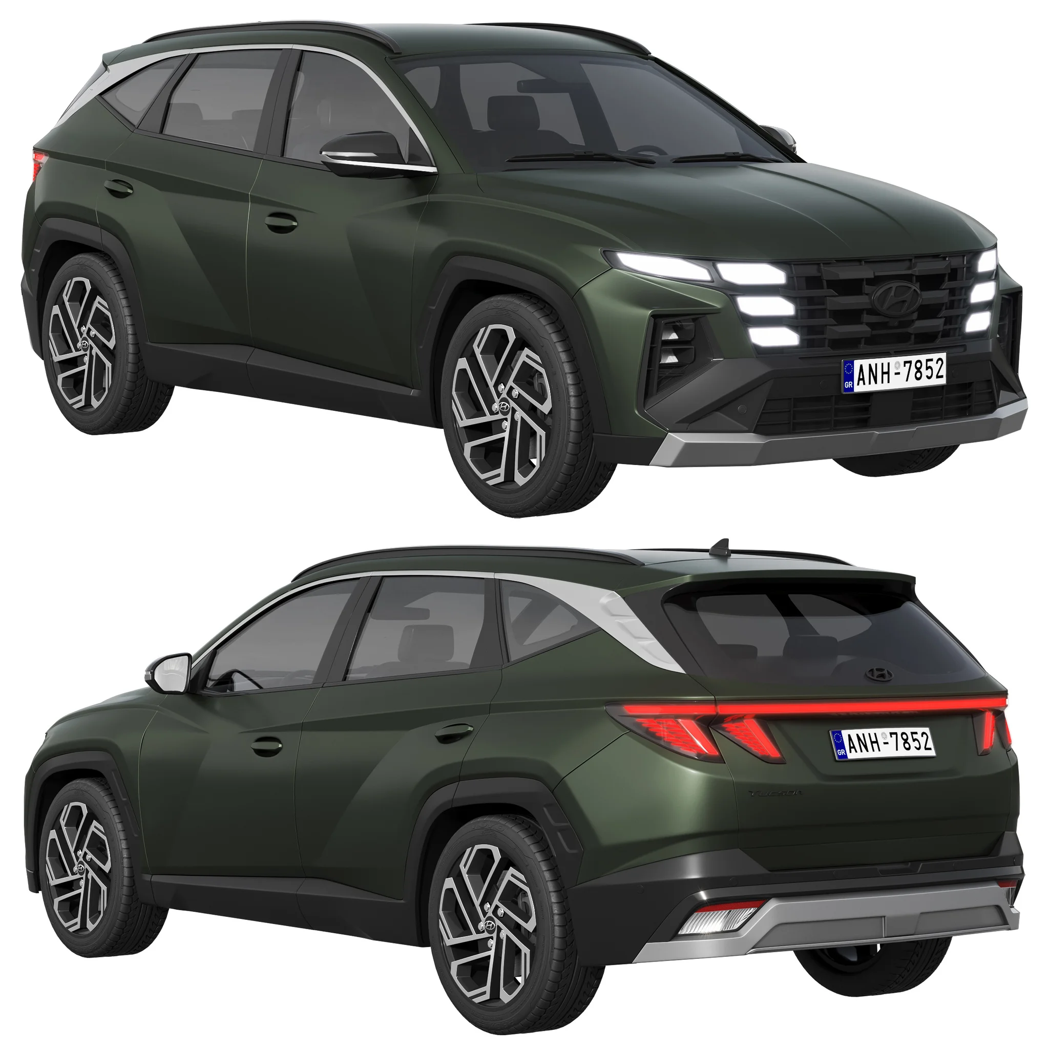 Hyundai Tucson 2024, 3D model preview 16