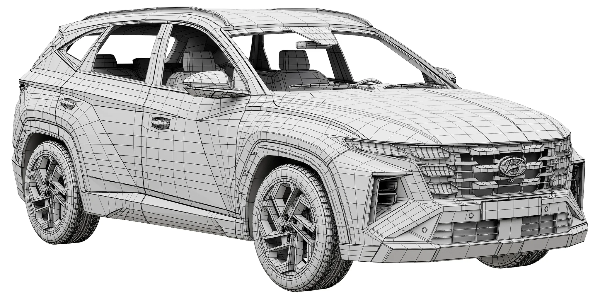 Hyundai Tucson 2024, 3D model preview 17