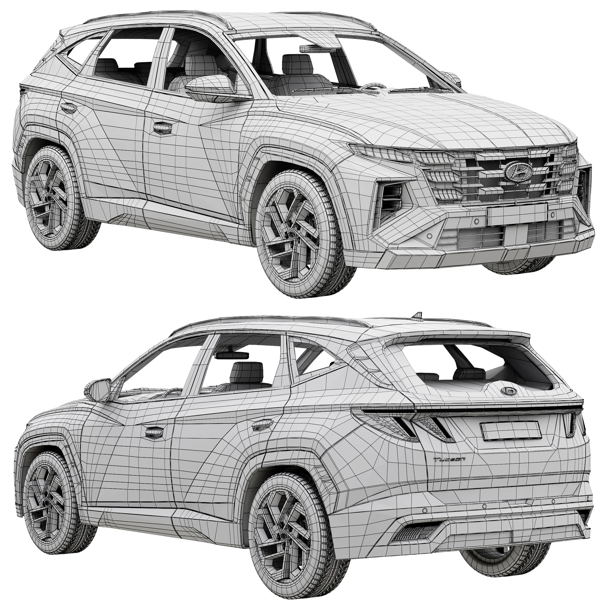Hyundai Tucson 2024, 3D model preview 18