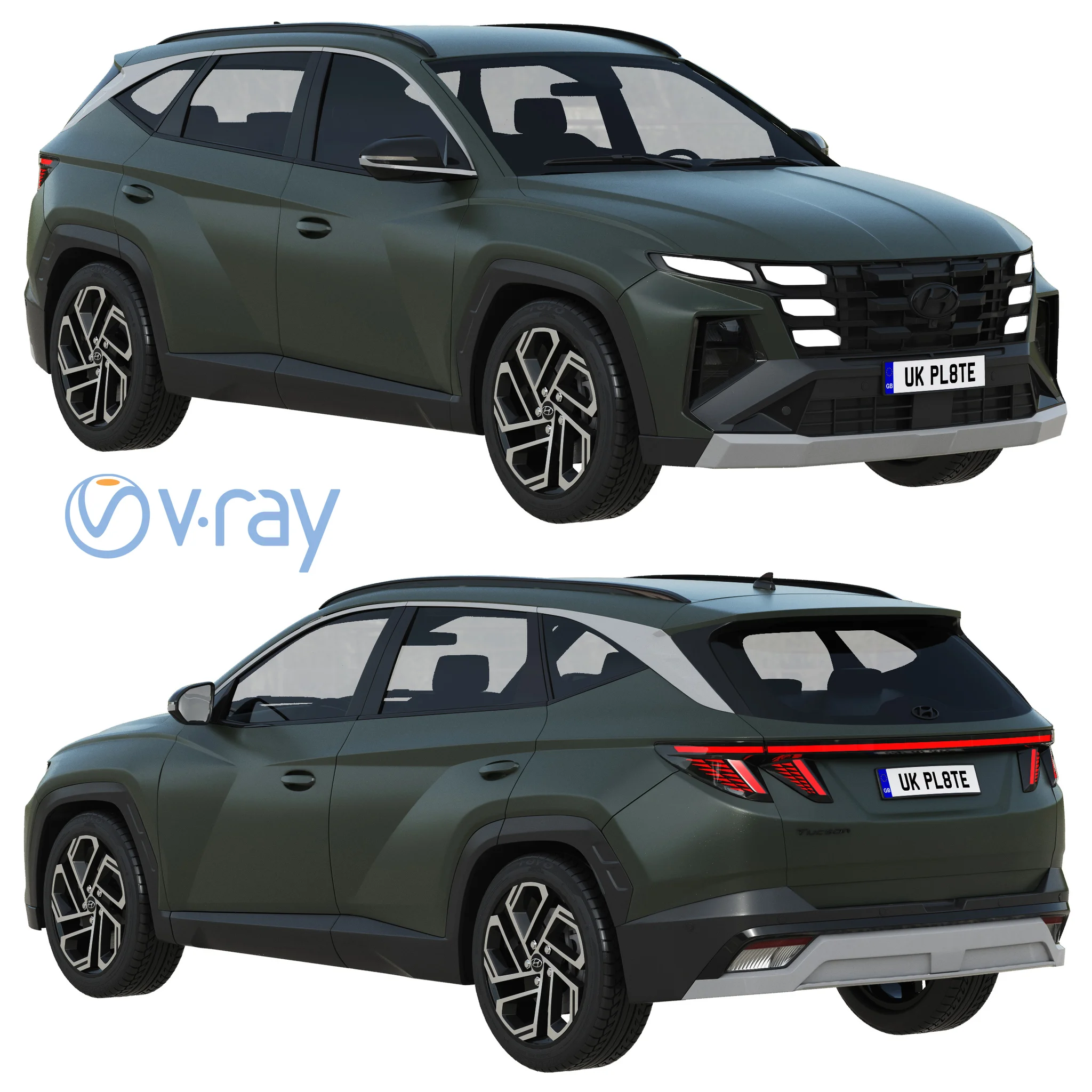 Hyundai Tucson 2024, 3D model preview 20