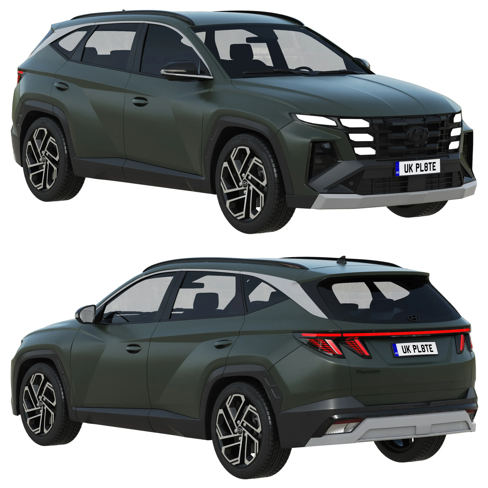 Hyundai Tucson 2024, 3D model preview 21