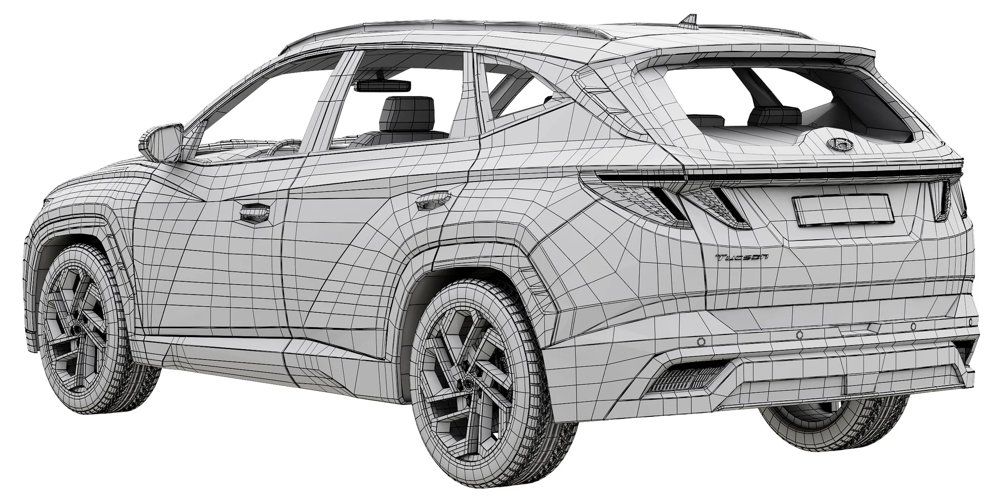 Hyundai Tucson 2024, 3D model preview 23
