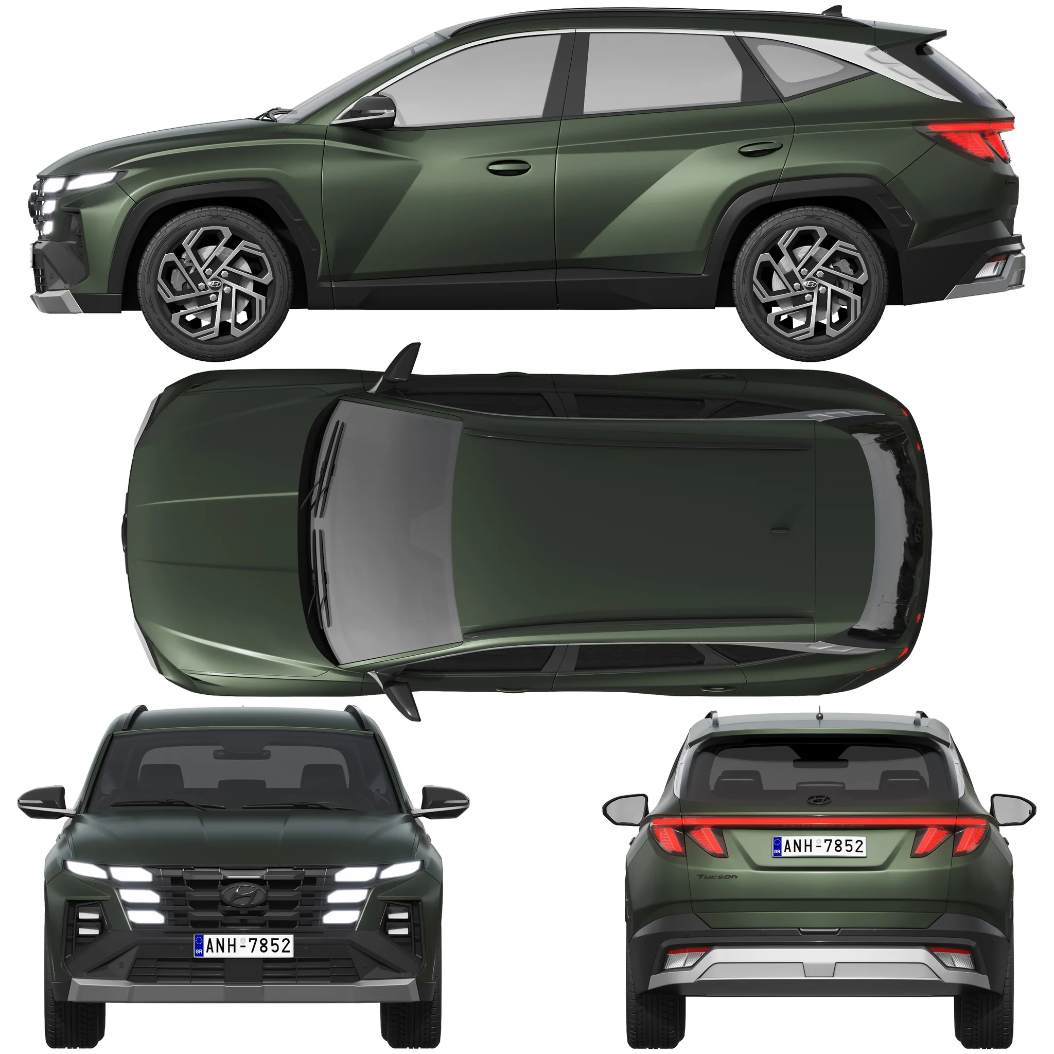 Hyundai Tucson 2024, 3D model preview 28
