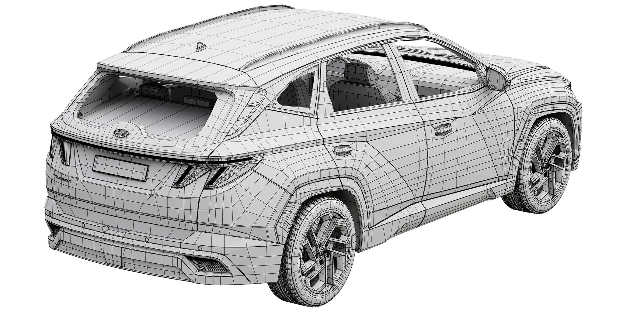 Hyundai Tucson 2024, 3D model preview 36