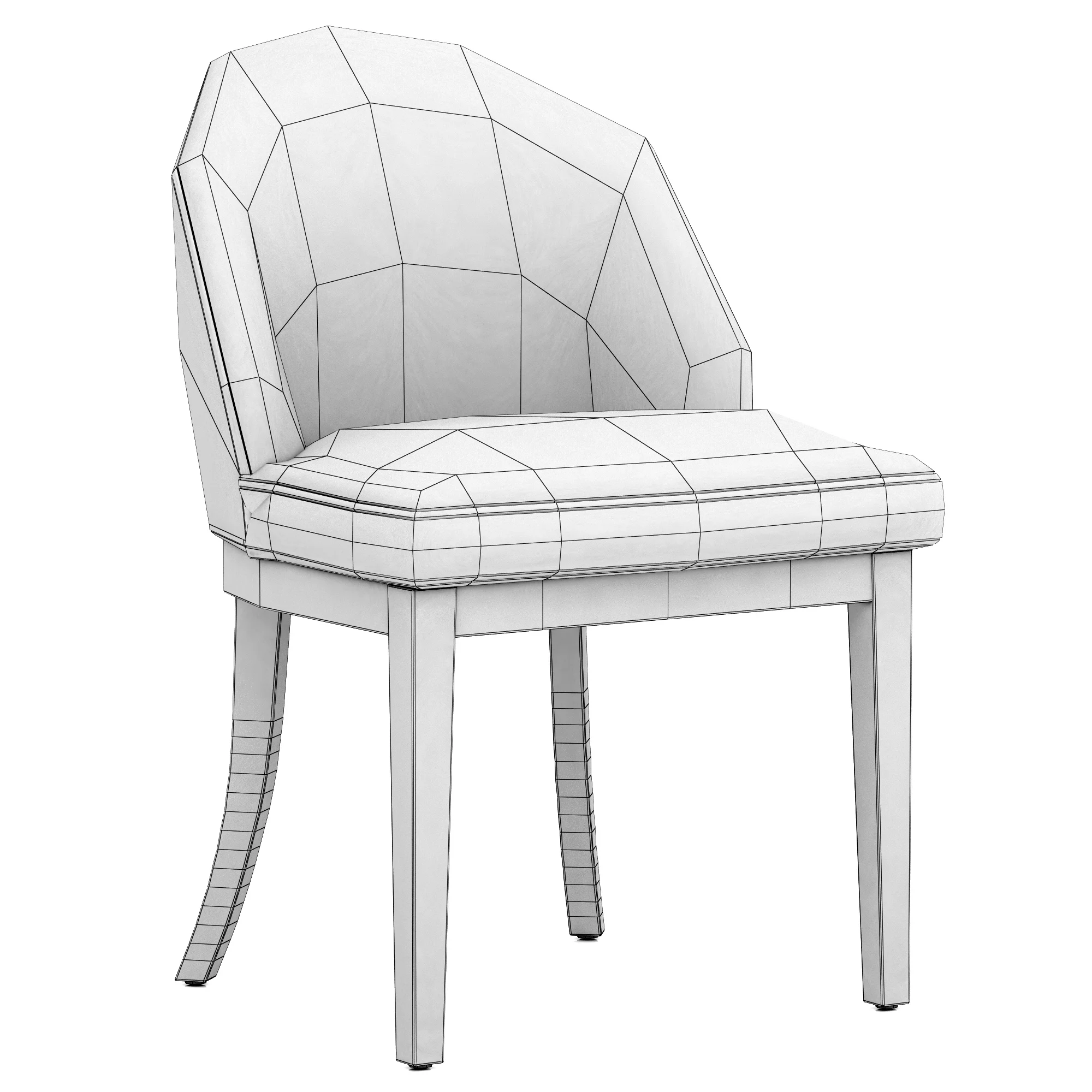 Eichholtz Dining Chair Fallon — 3D model preview 7