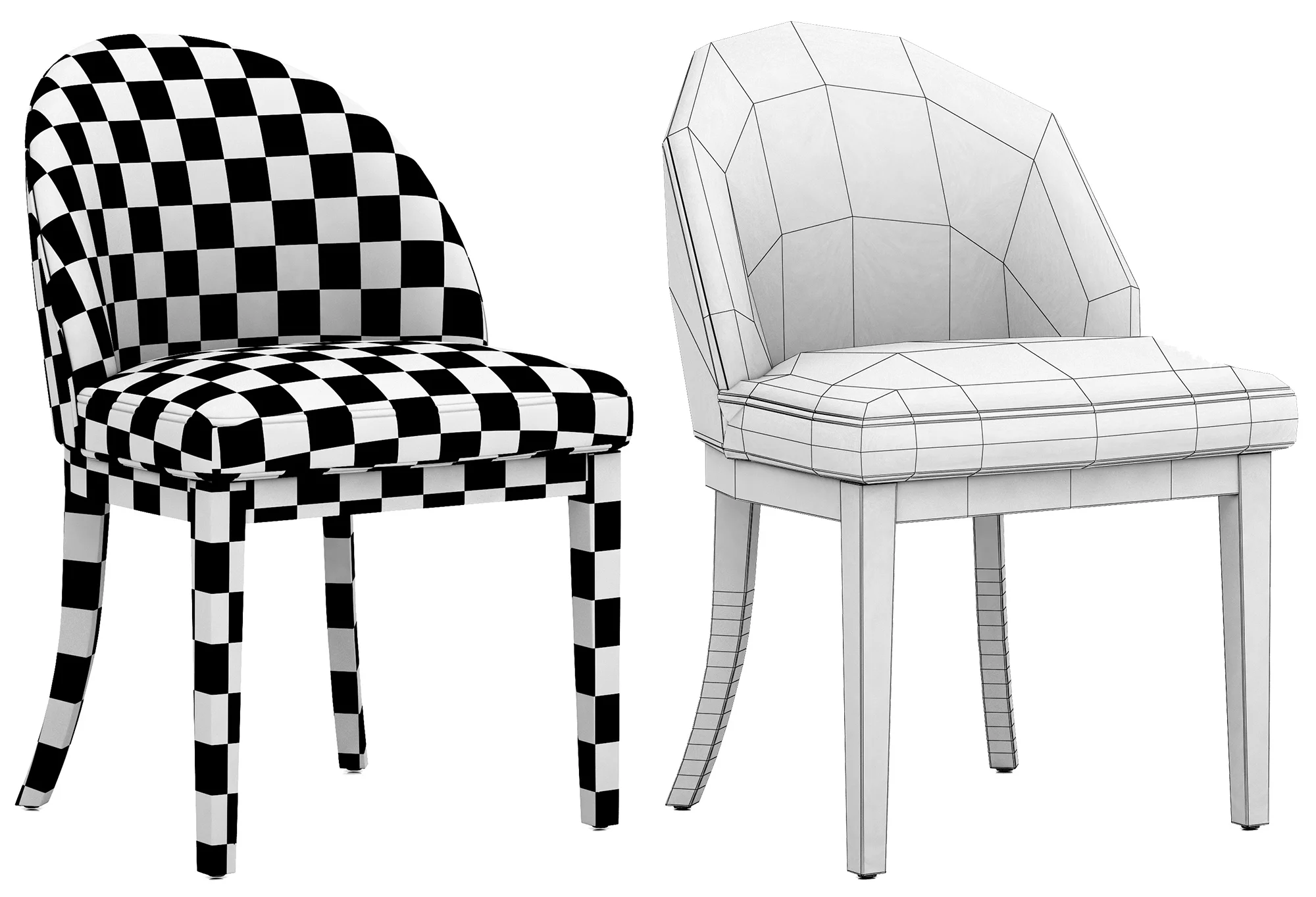 Eichholtz Dining Chair Fallon — 3D model preview 9