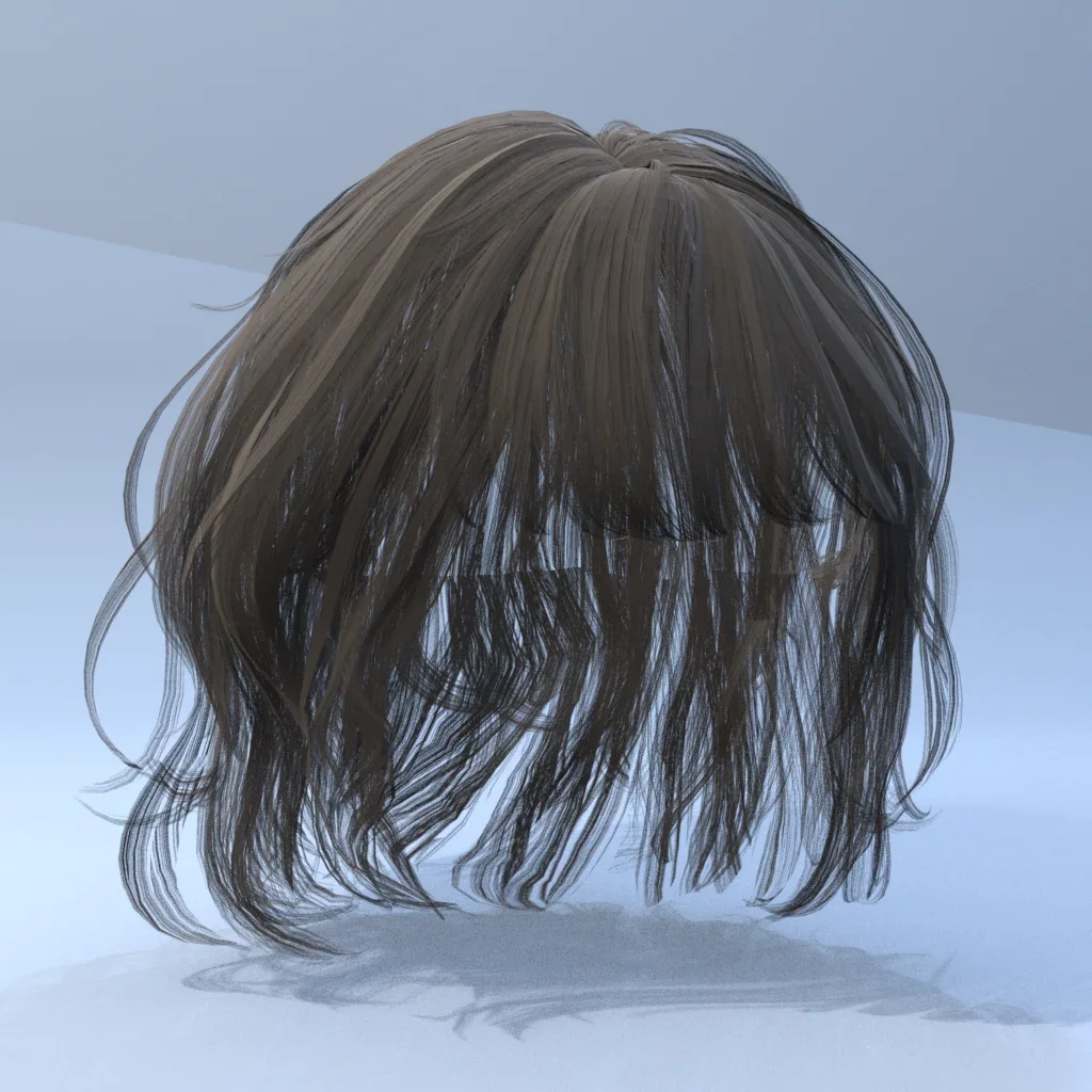 Korean Girl Hair 01
