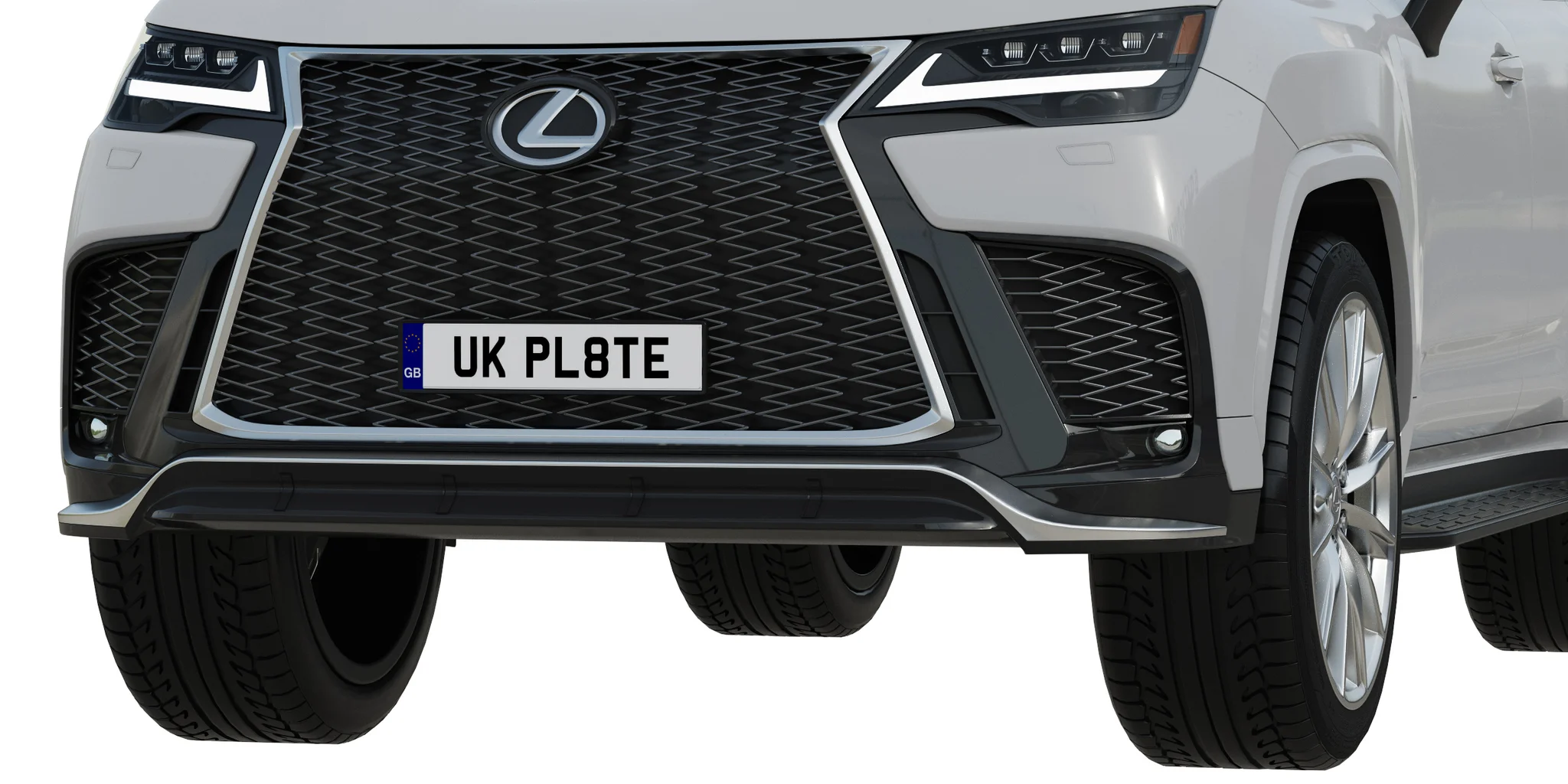 Lexus LX600 F Sport, 3D model preview 4