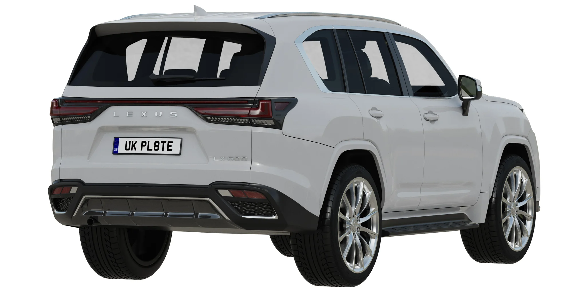 Lexus LX600 F Sport, 3D model preview 9