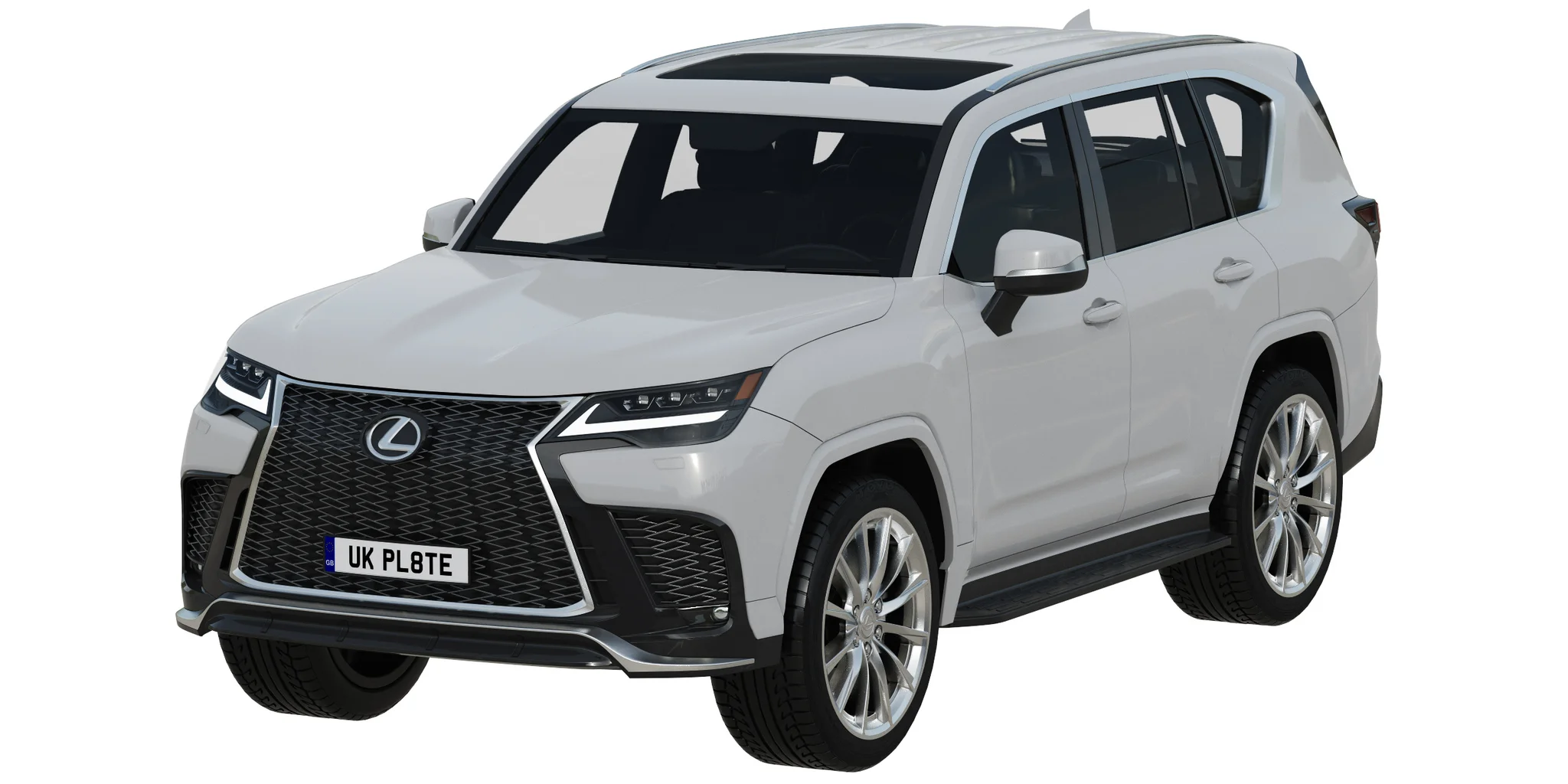 Lexus LX600 F Sport, 3D model preview 13