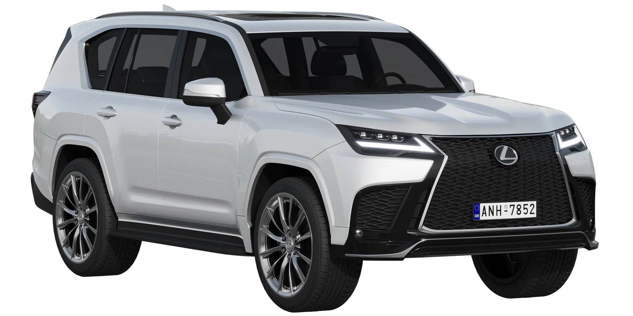 Lexus LX600 F Sport, 3D model preview 15