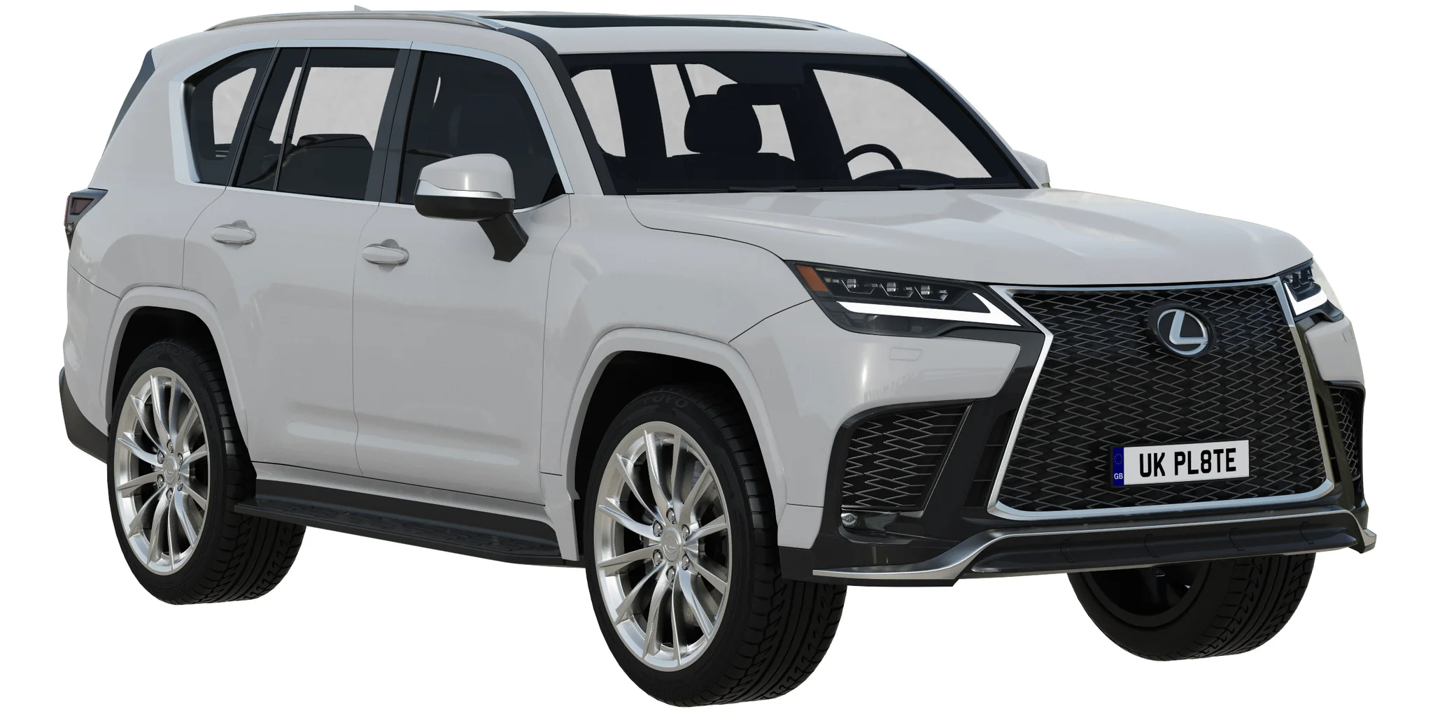 Lexus LX600 F Sport, 3D model preview 19