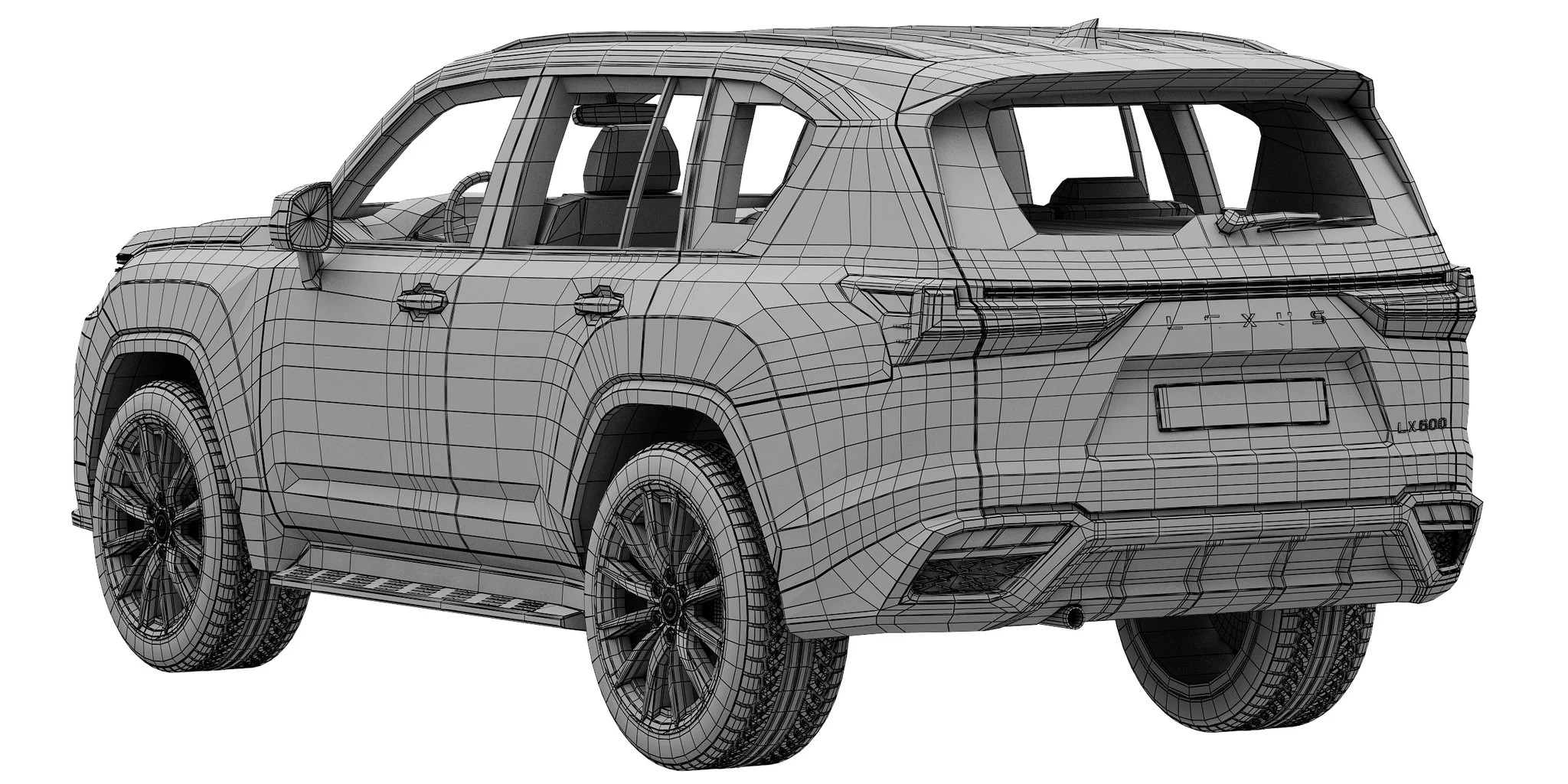 Lexus LX600 F Sport, 3D model preview 23