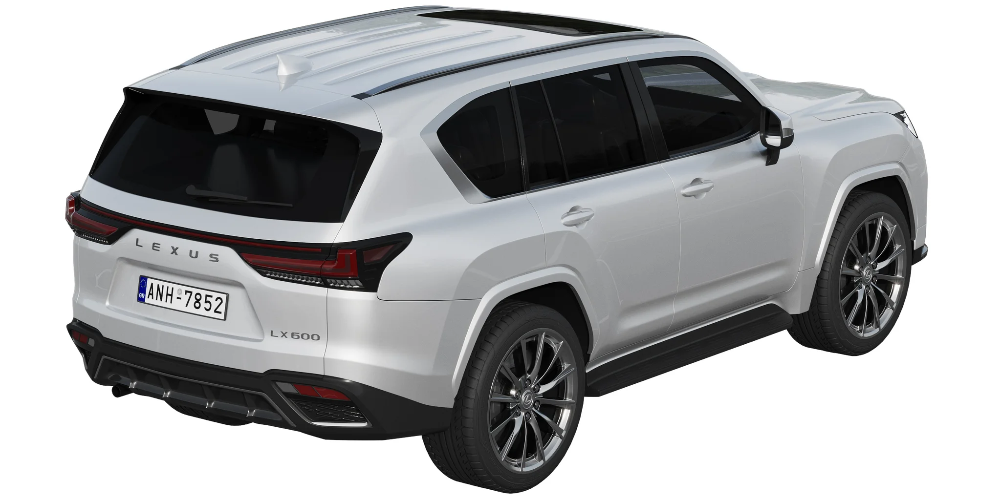 Lexus LX600 F Sport, 3D model preview 34