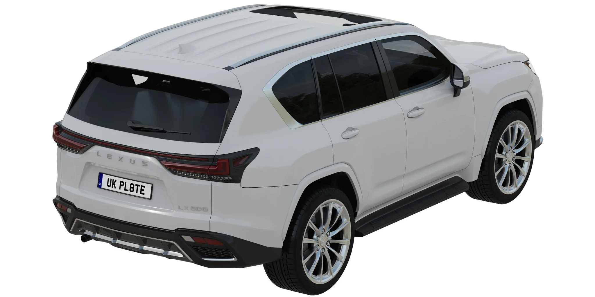 Lexus LX600 F Sport, 3D model preview 36