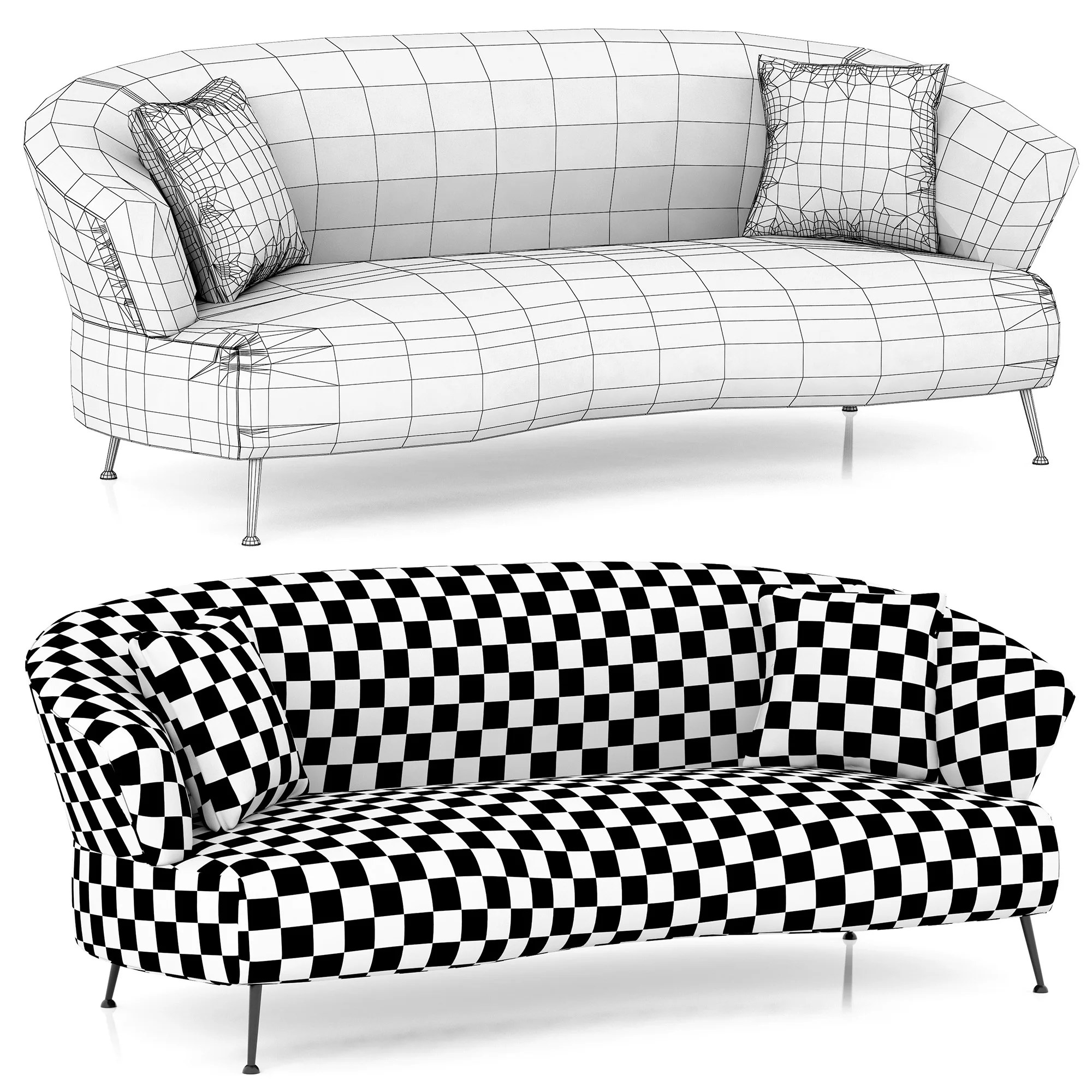 Eichholtz Sofa Genova — 3D model preview 10