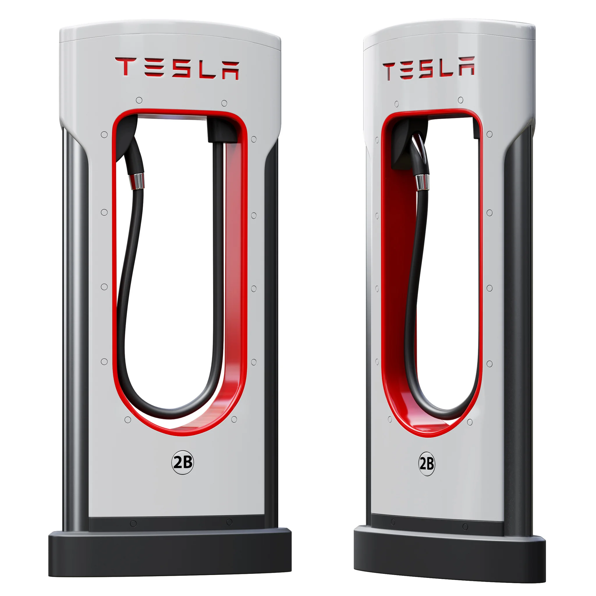 Tesla Supercharger, 3D model preview 1