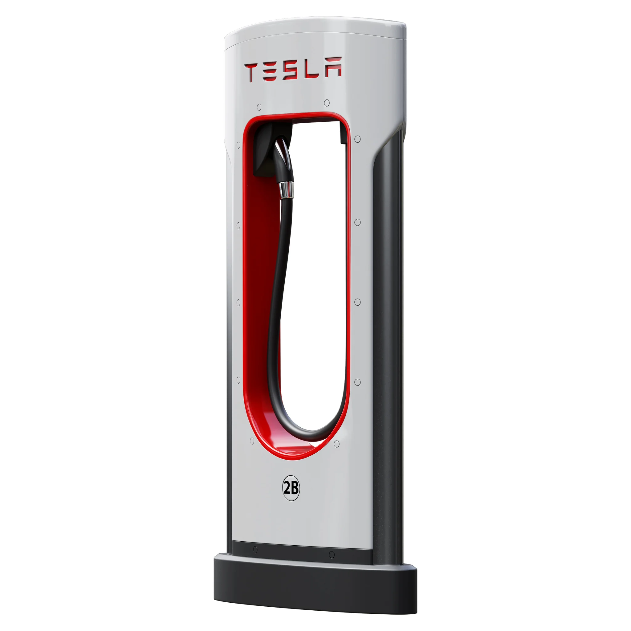 Tesla Supercharger, 3D model preview 2