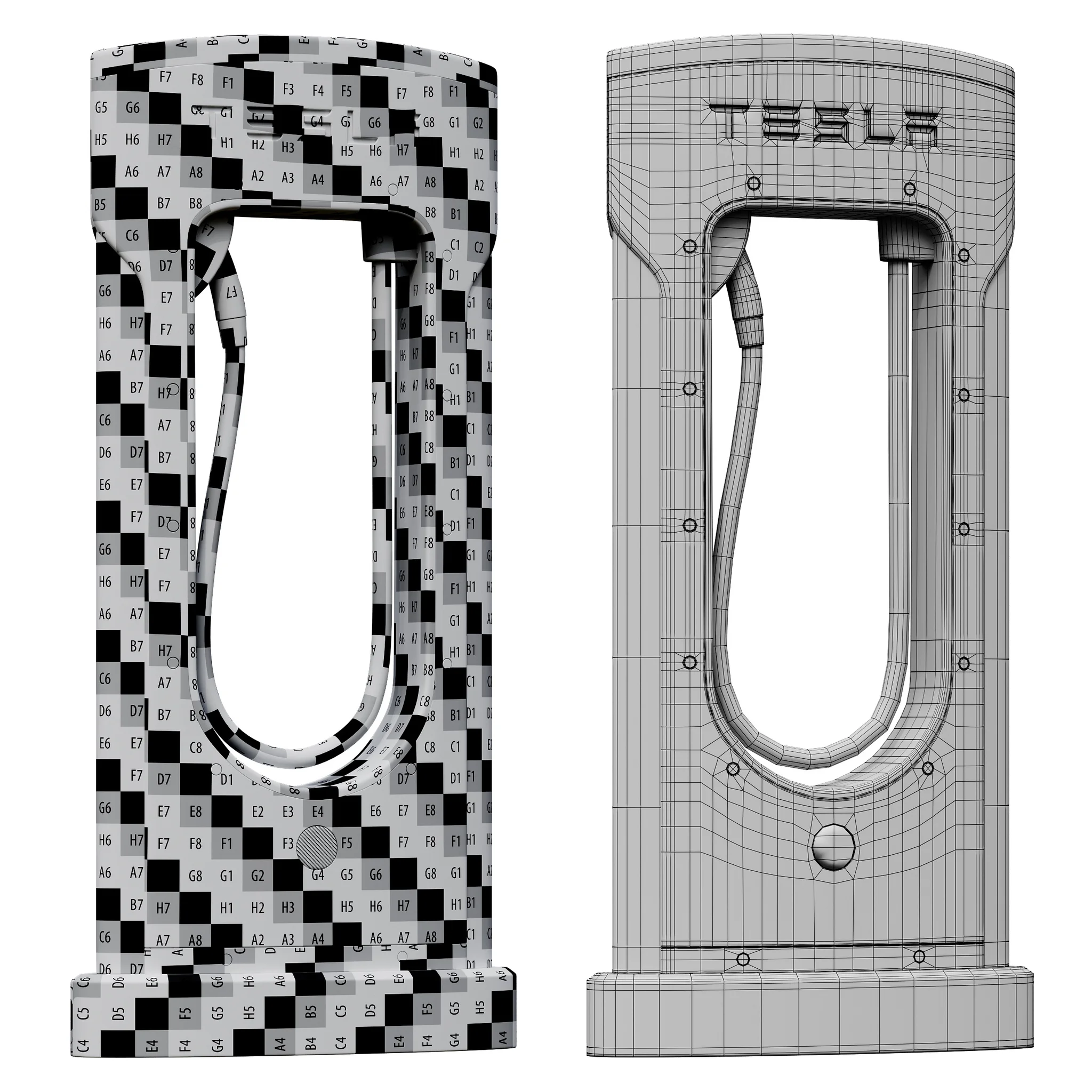 Tesla Supercharger, 3D model preview 8