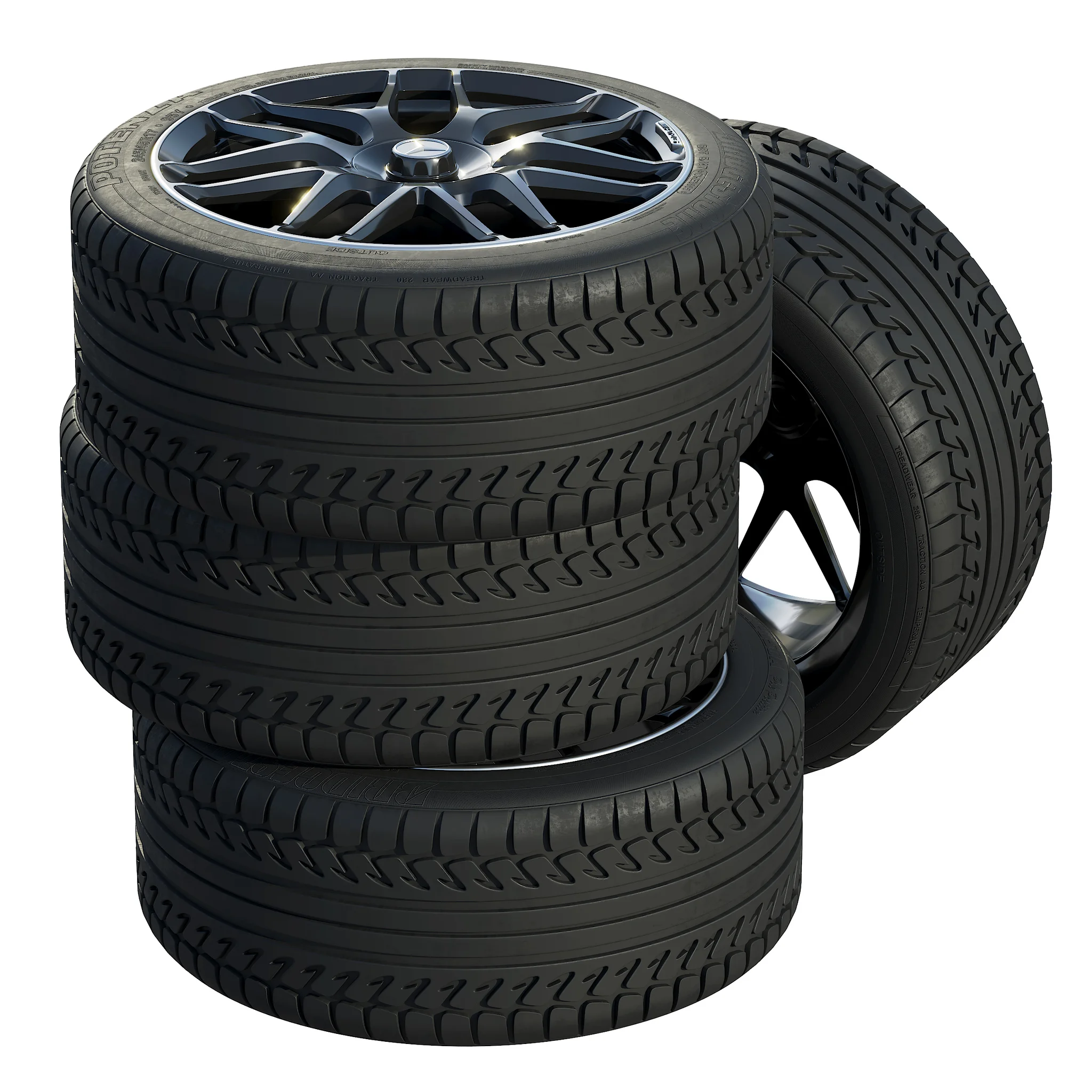 Mercedes Tires 2, 3D model preview 2