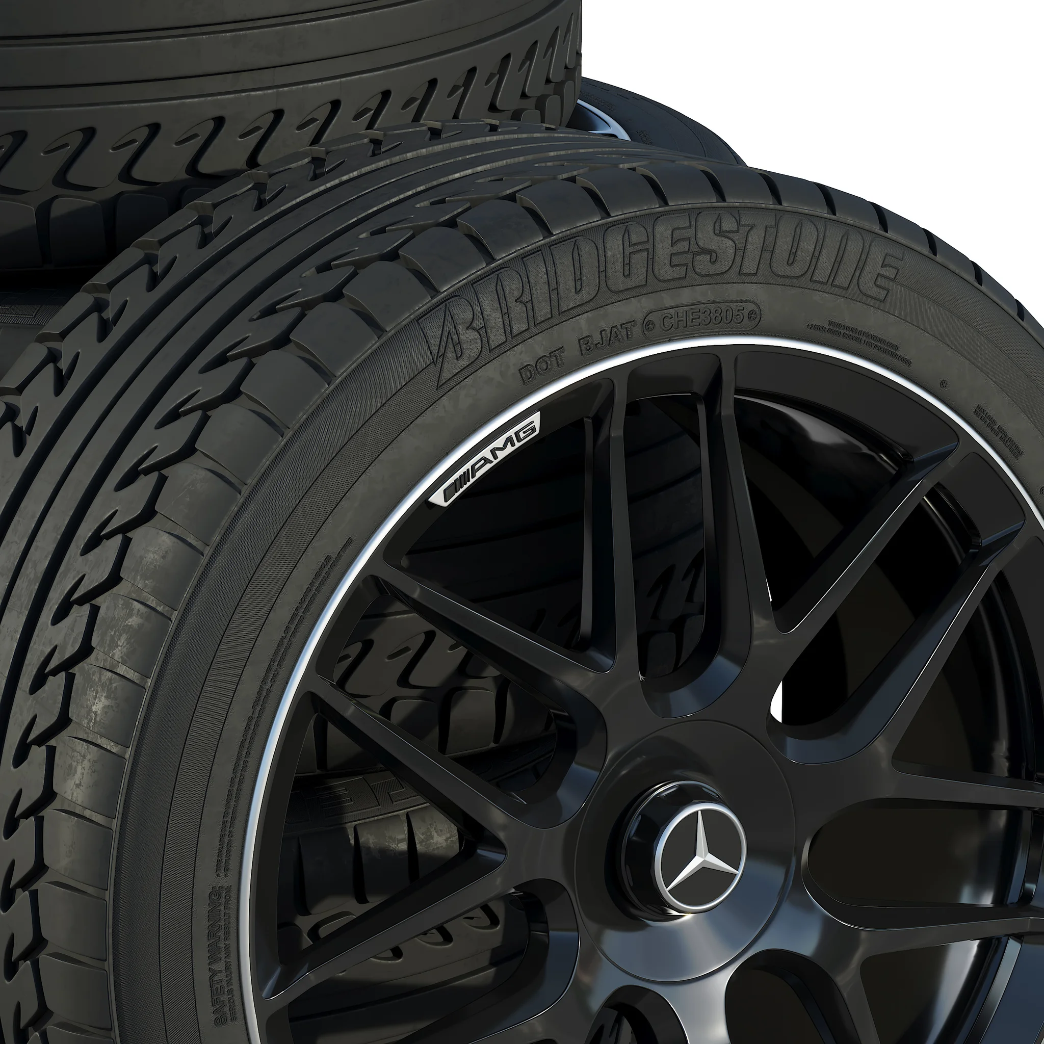 Mercedes Tires 2, 3D model preview 3