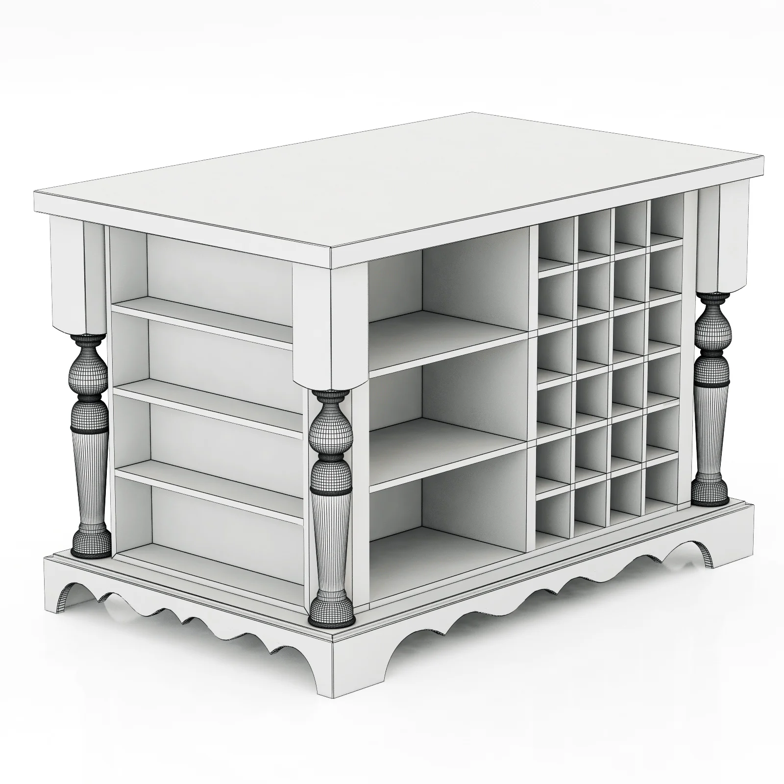 Lyn Design Kitchen Island — 3D model preview 6
