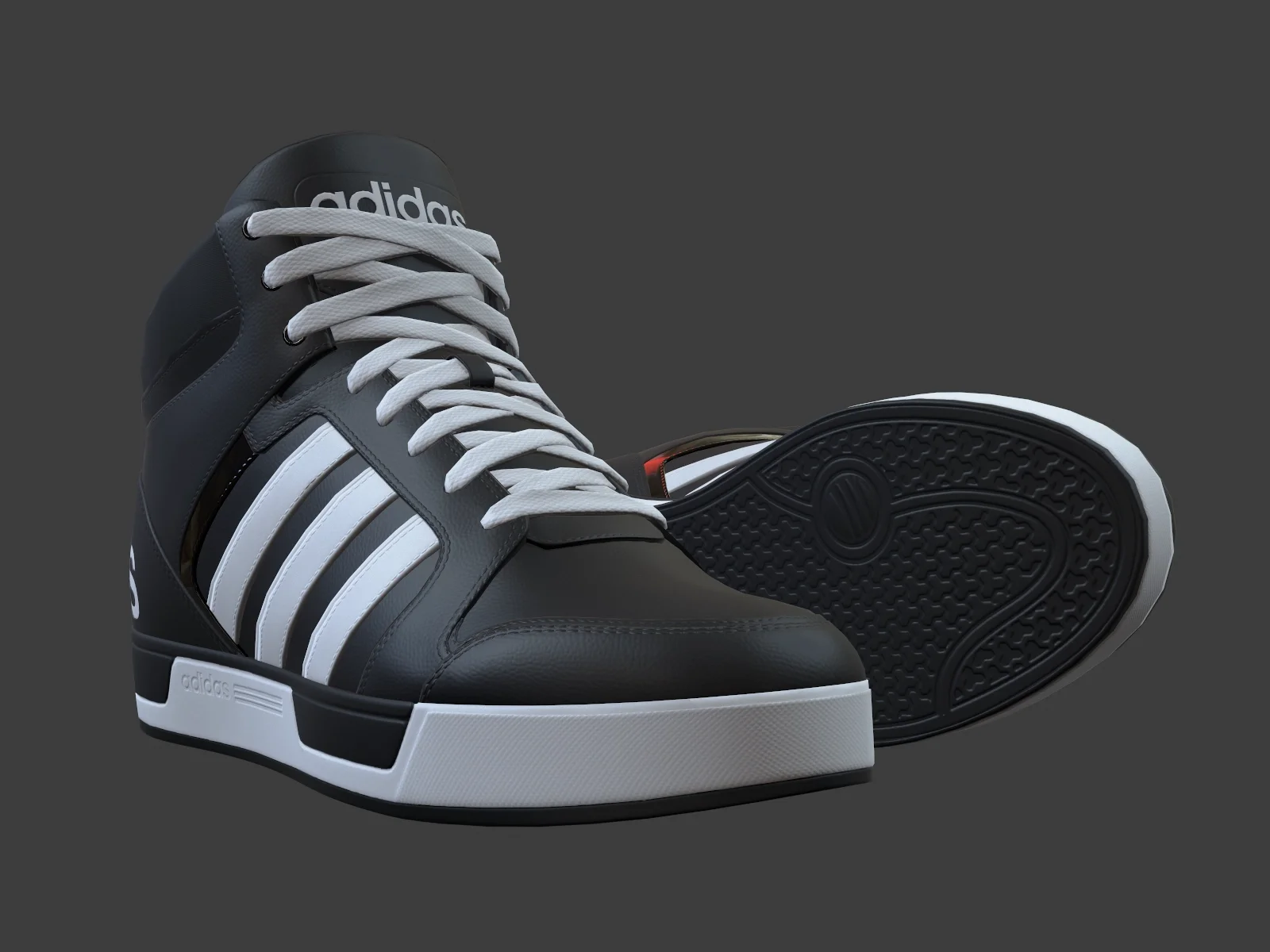 Adidas-NeoRaleigh 9TIS sneaker 1, 3D model preview 1