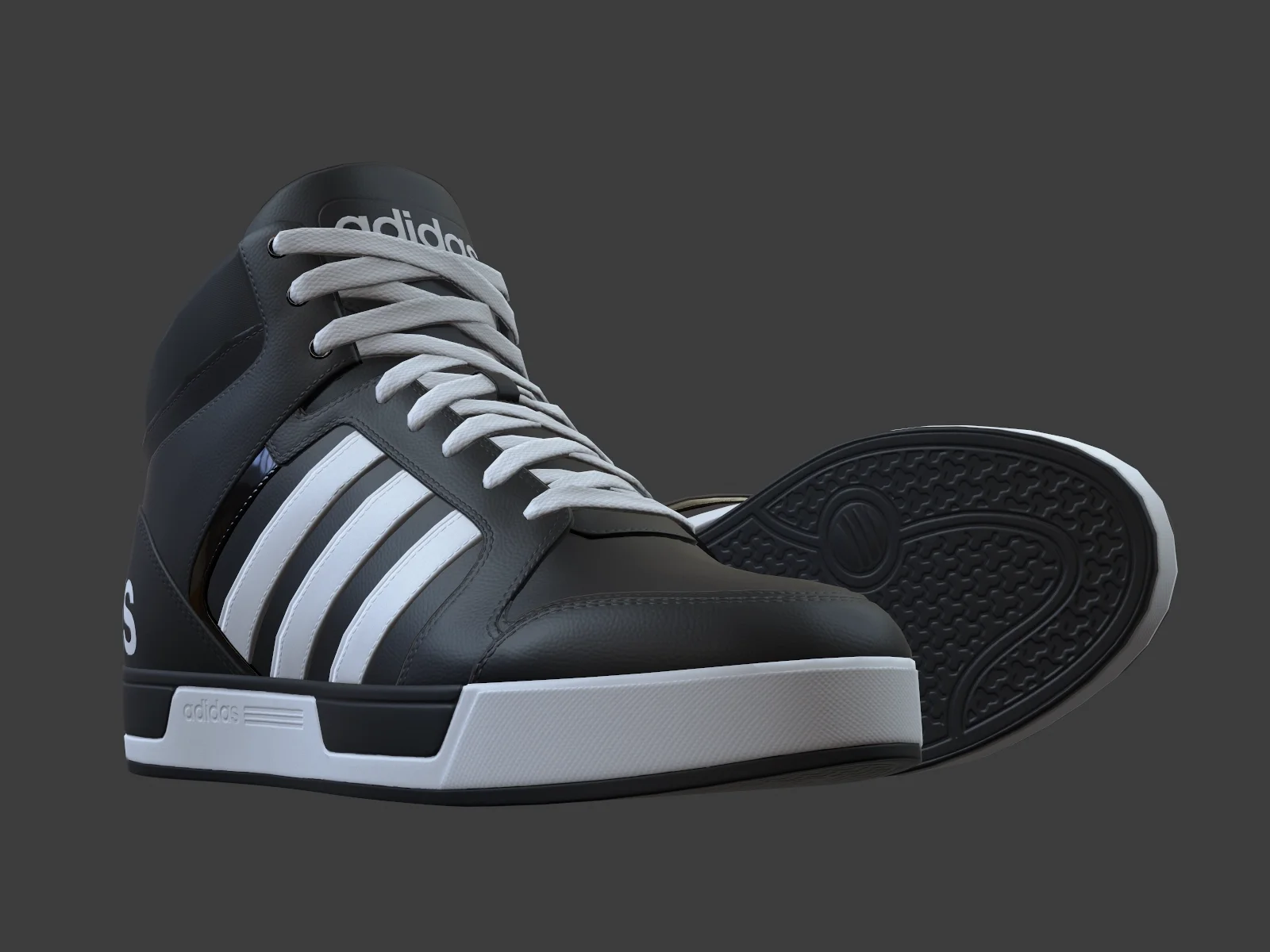 Adidas-NeoRaleigh 9TIS sneaker 1, 3D model preview 10