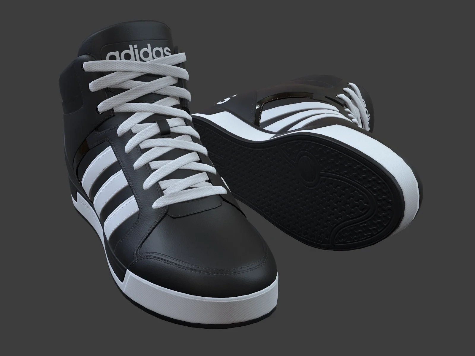 Adidas-NeoRaleigh 9TIS sneaker 1, 3D model preview 11
