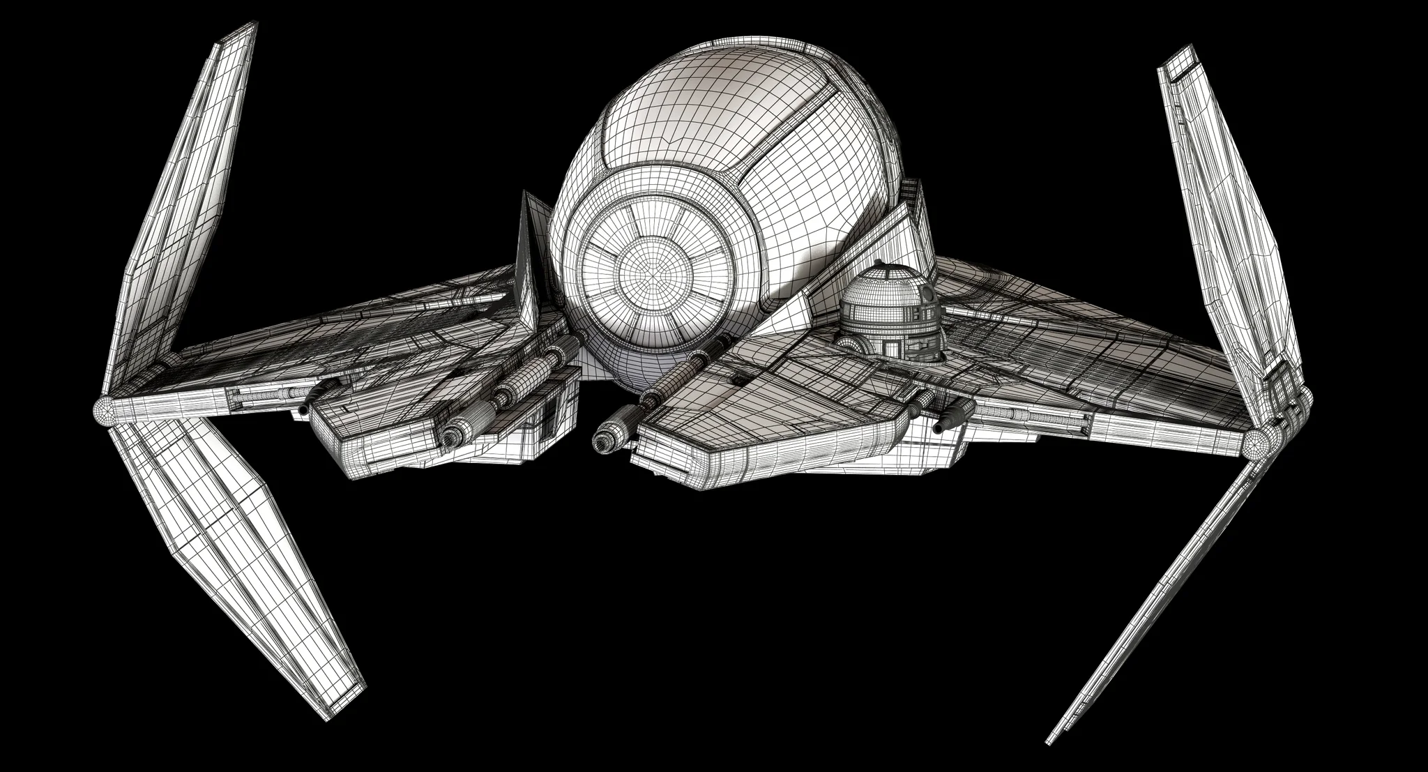 ETA 2 Jedi Interceptor — 3D model preview 9