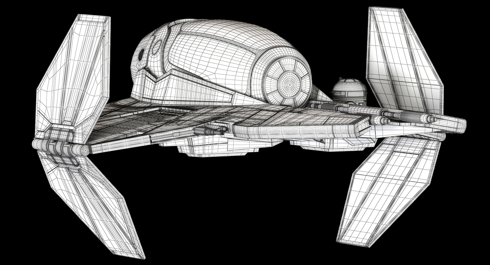ETA 2 Jedi Interceptor — 3D model preview 18