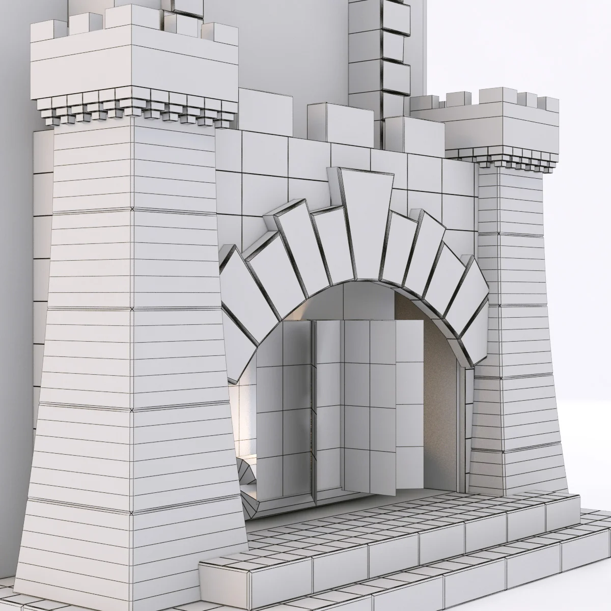 Marble Fireplace4 — 3D model preview 3