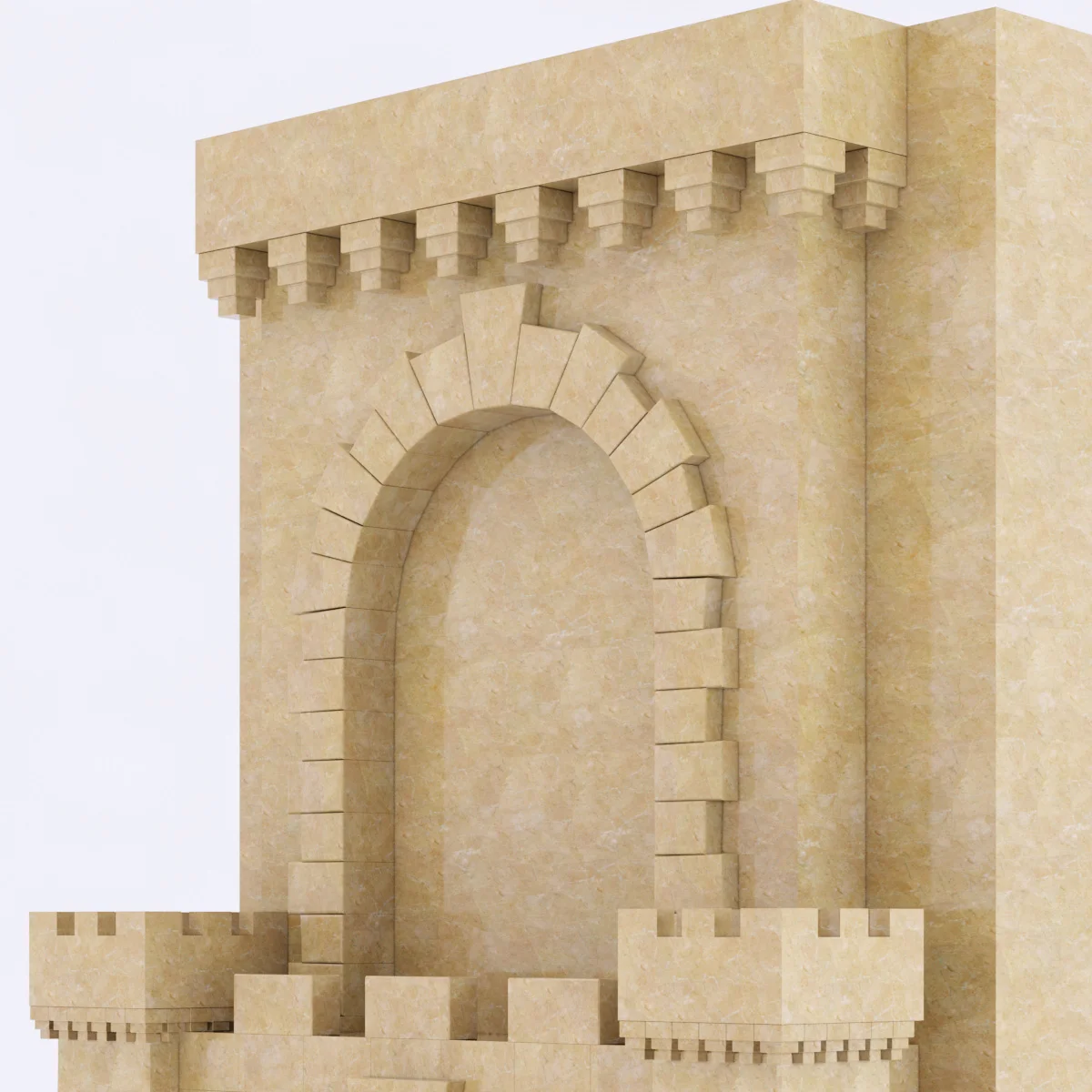 Marble Fireplace4 — 3D model preview 6