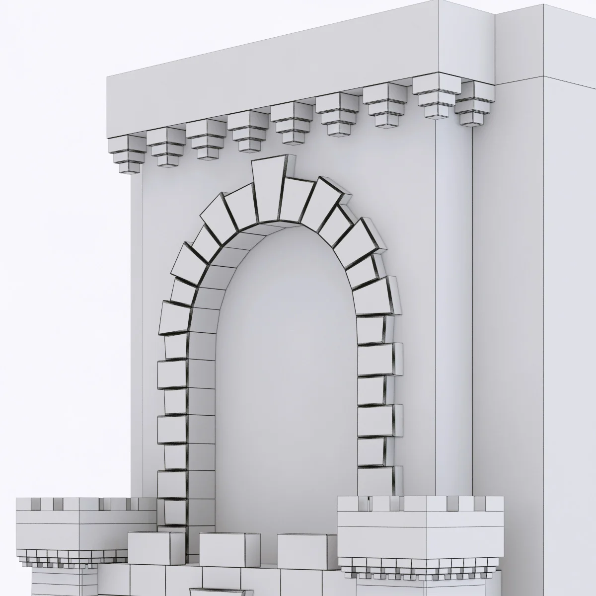 Marble Fireplace4 — 3D model preview 7