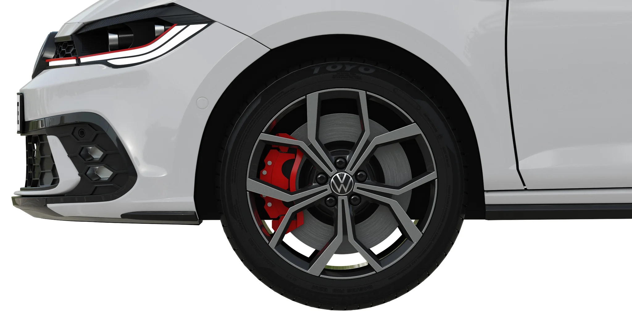Volkswagen Polo GTI 2022, 3D model preview 3