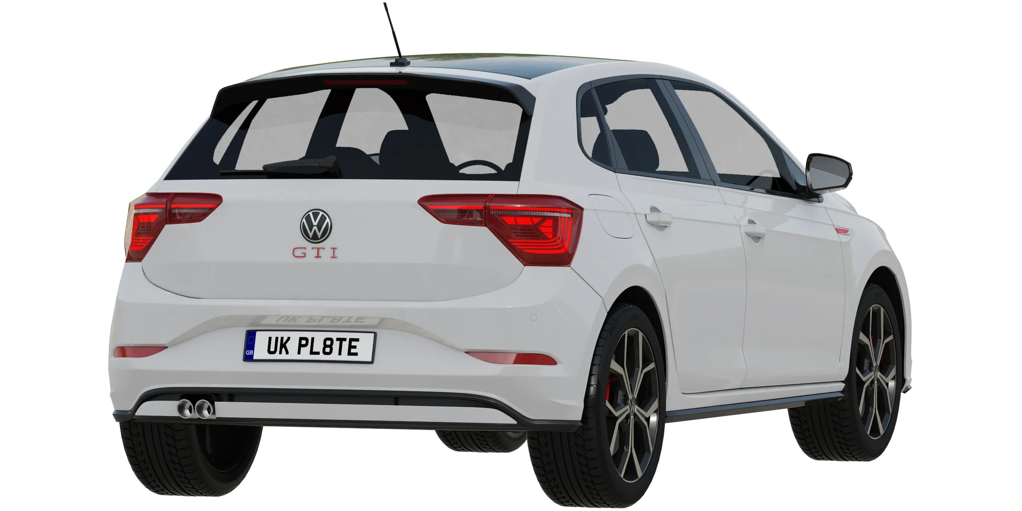 Volkswagen Polo GTI 2022, 3D model preview 9