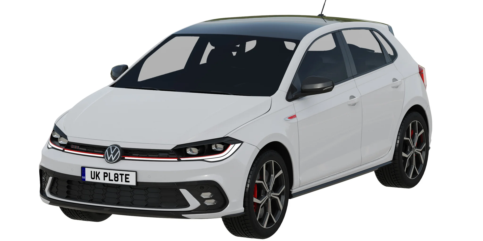 Volkswagen Polo GTI 2022, 3D model preview 13