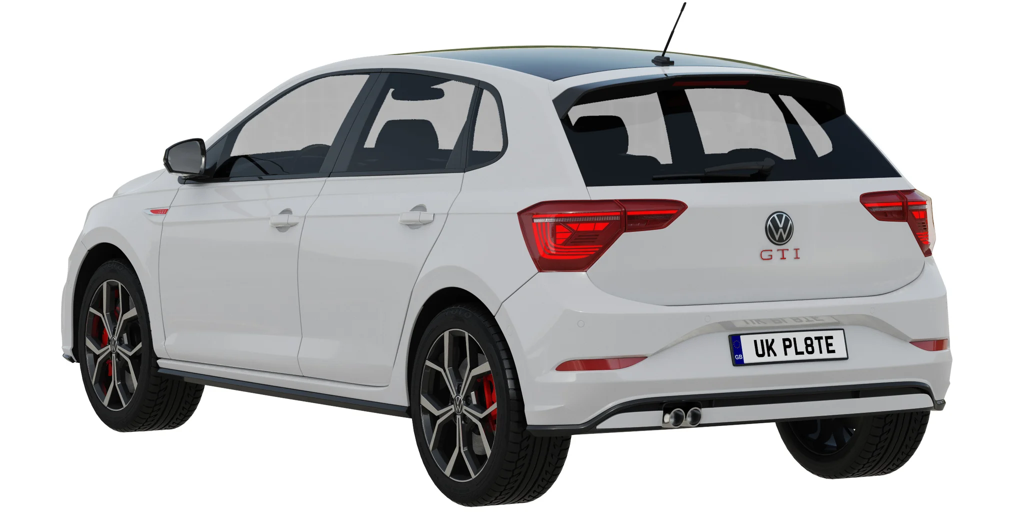 Volkswagen Polo GTI 2022, 3D model preview 24