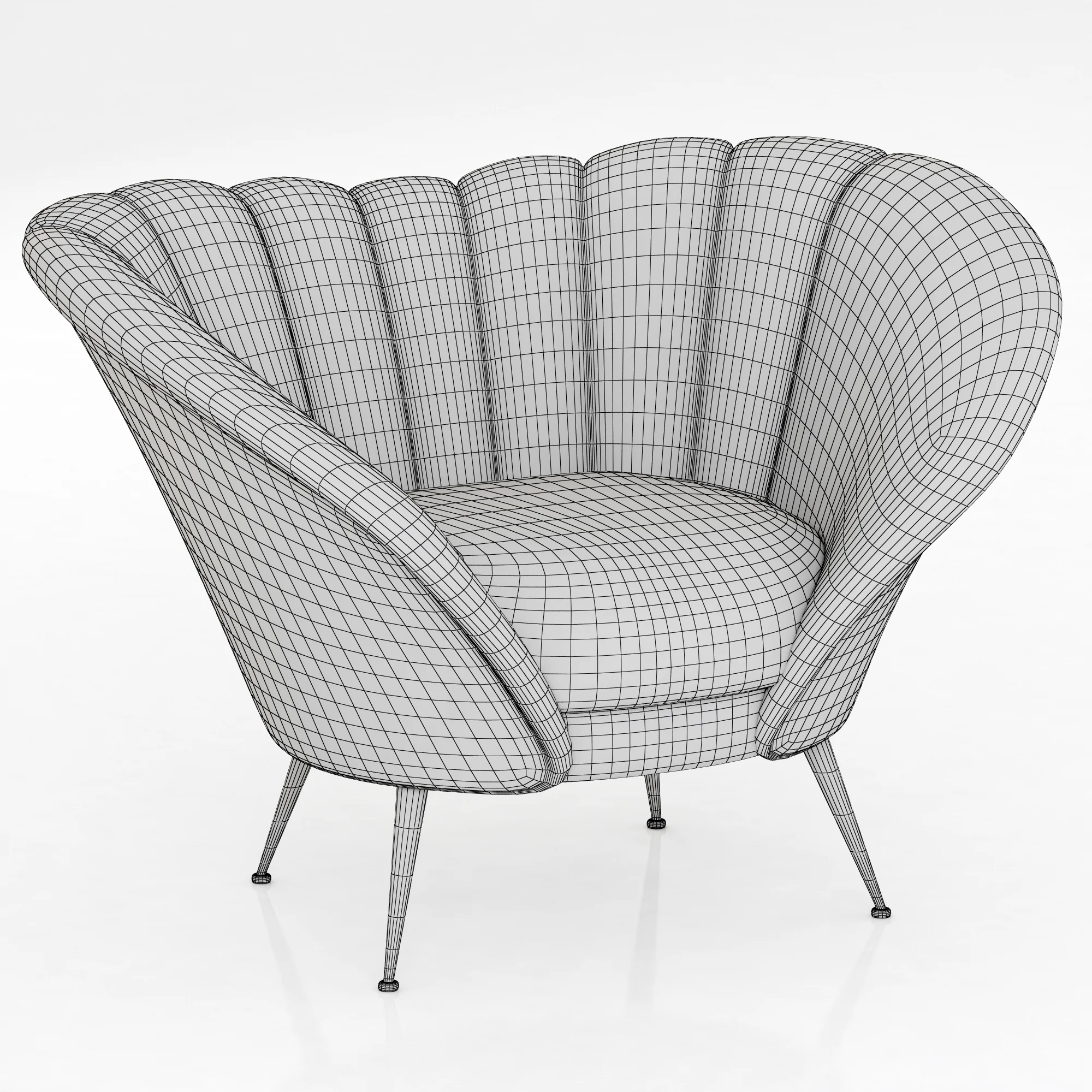 Brabbu ANDES ARMCHAIR — 3D model preview 2